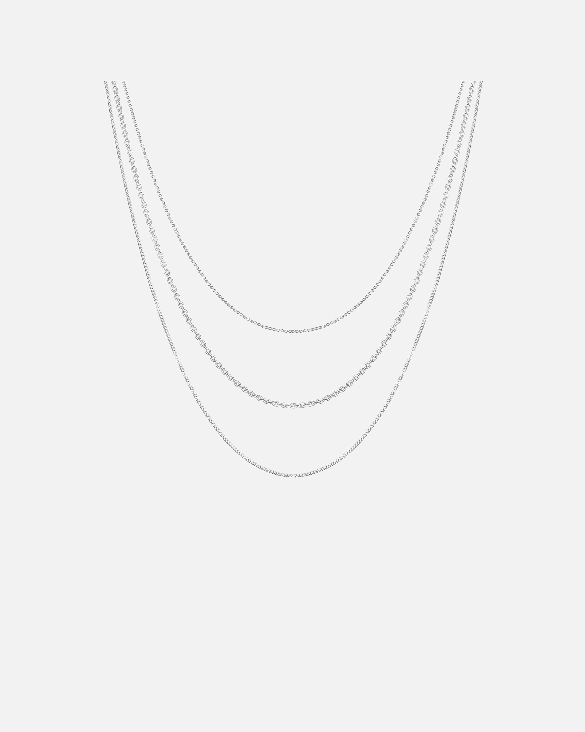 Collier pour Femme Elli Couches basiques Look Tendance blogueur 925 Argent silberfarben