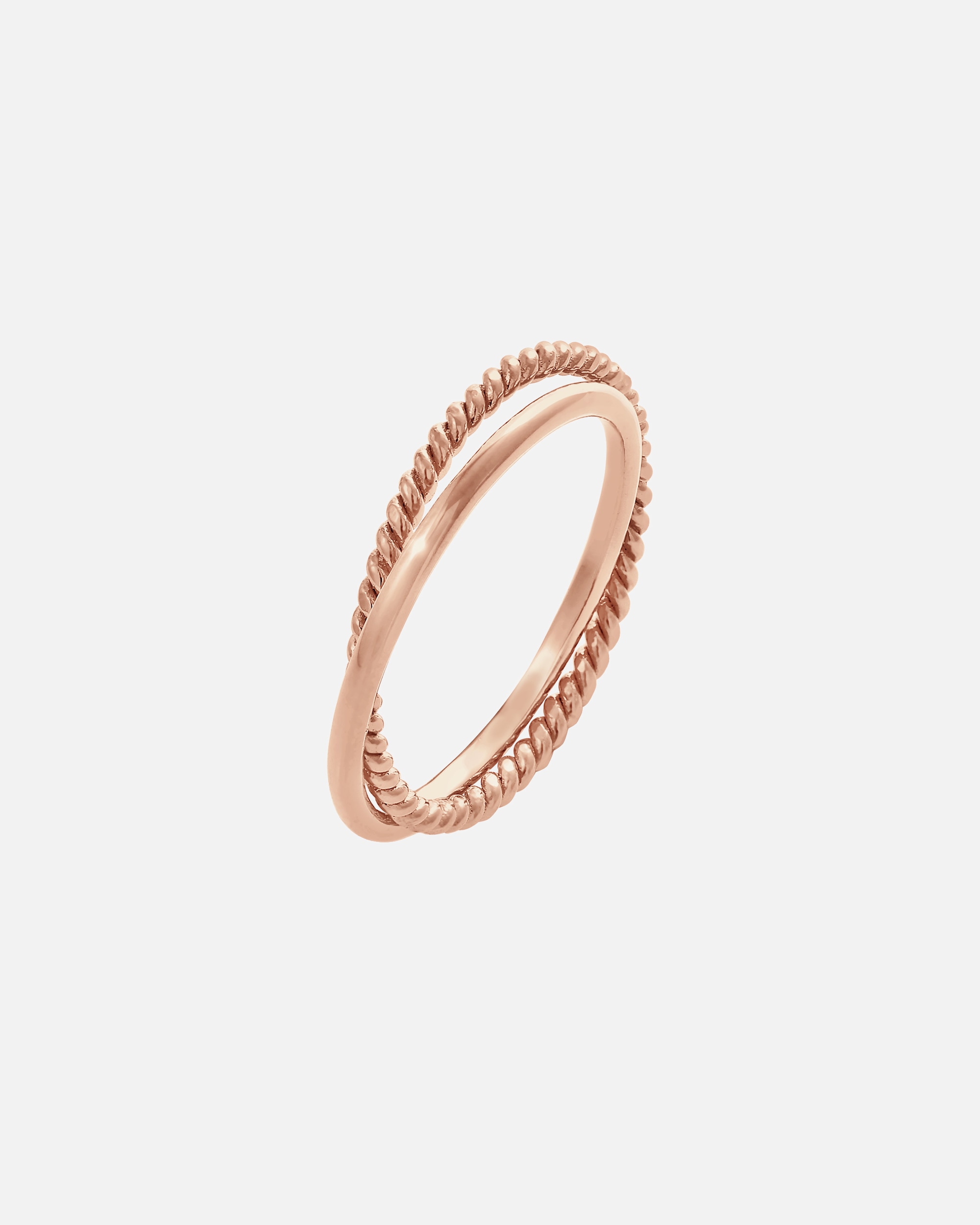 Bague pour Femme Elli Bague à enrouler classique finement torsadée 925 Argent 52