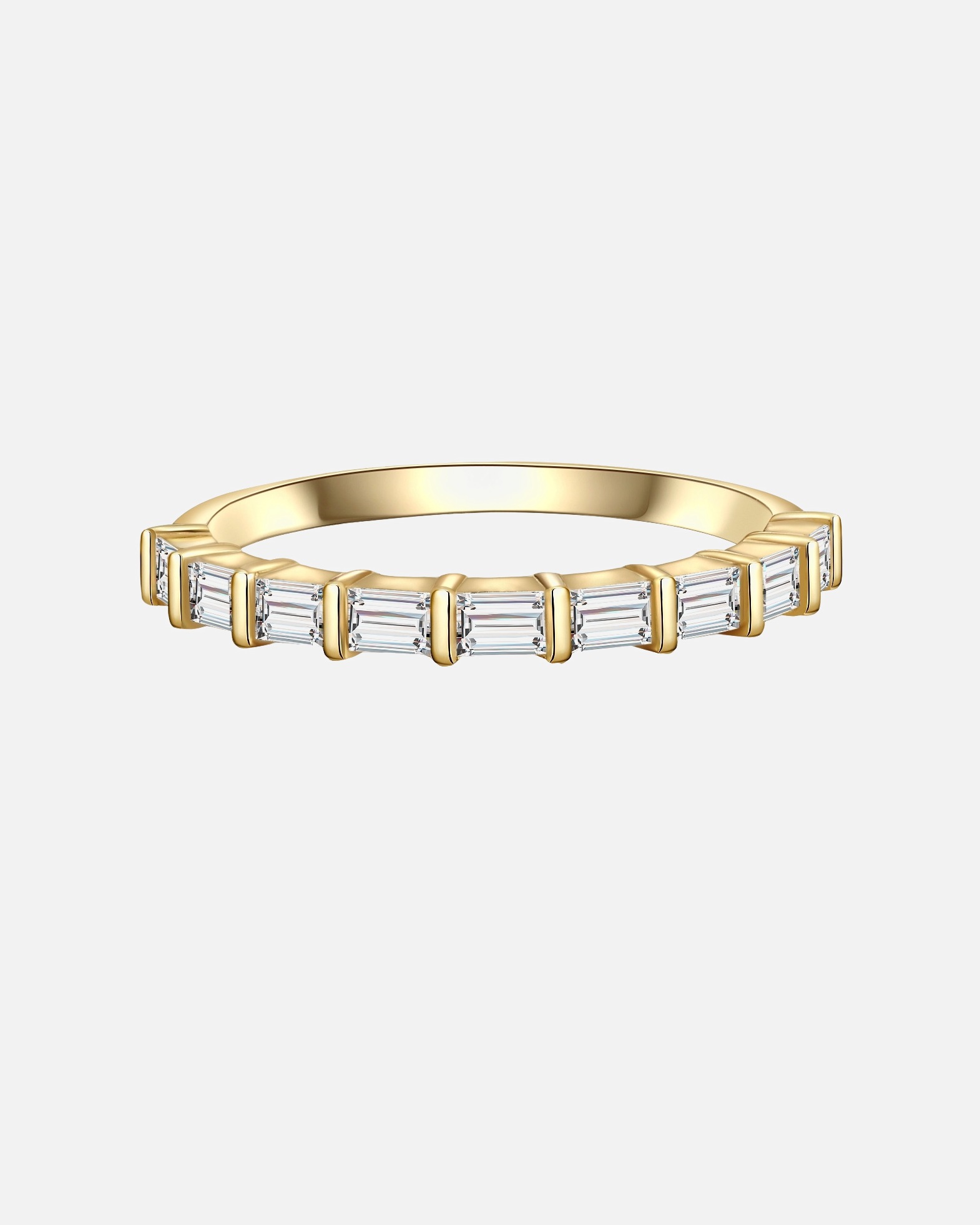 Bague pour Femme Glanzstücke München Bague en argent Argent sterling Oxyde de zirconium (CZ) en Or jaune 48