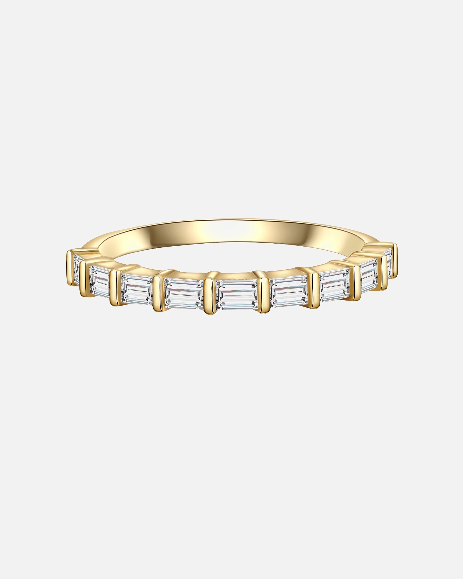 Bague pour Femme Bague en argent Argent sterling Oxyde de zirconium (CZ) en Or jaune 56