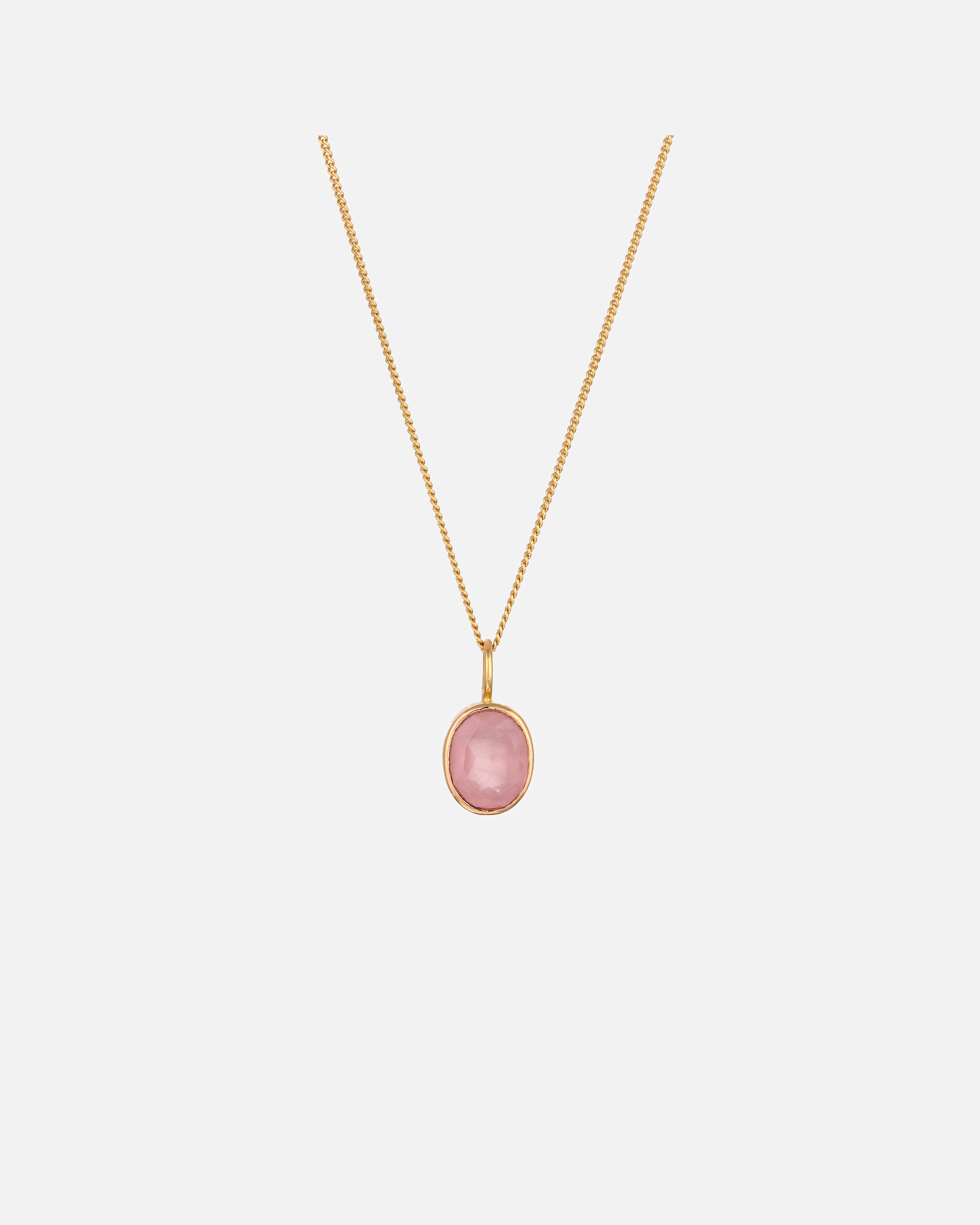 Collier pour Femme Elli Collier court avec pierre Quartz Rose 925 Sterling Silver goldfarben