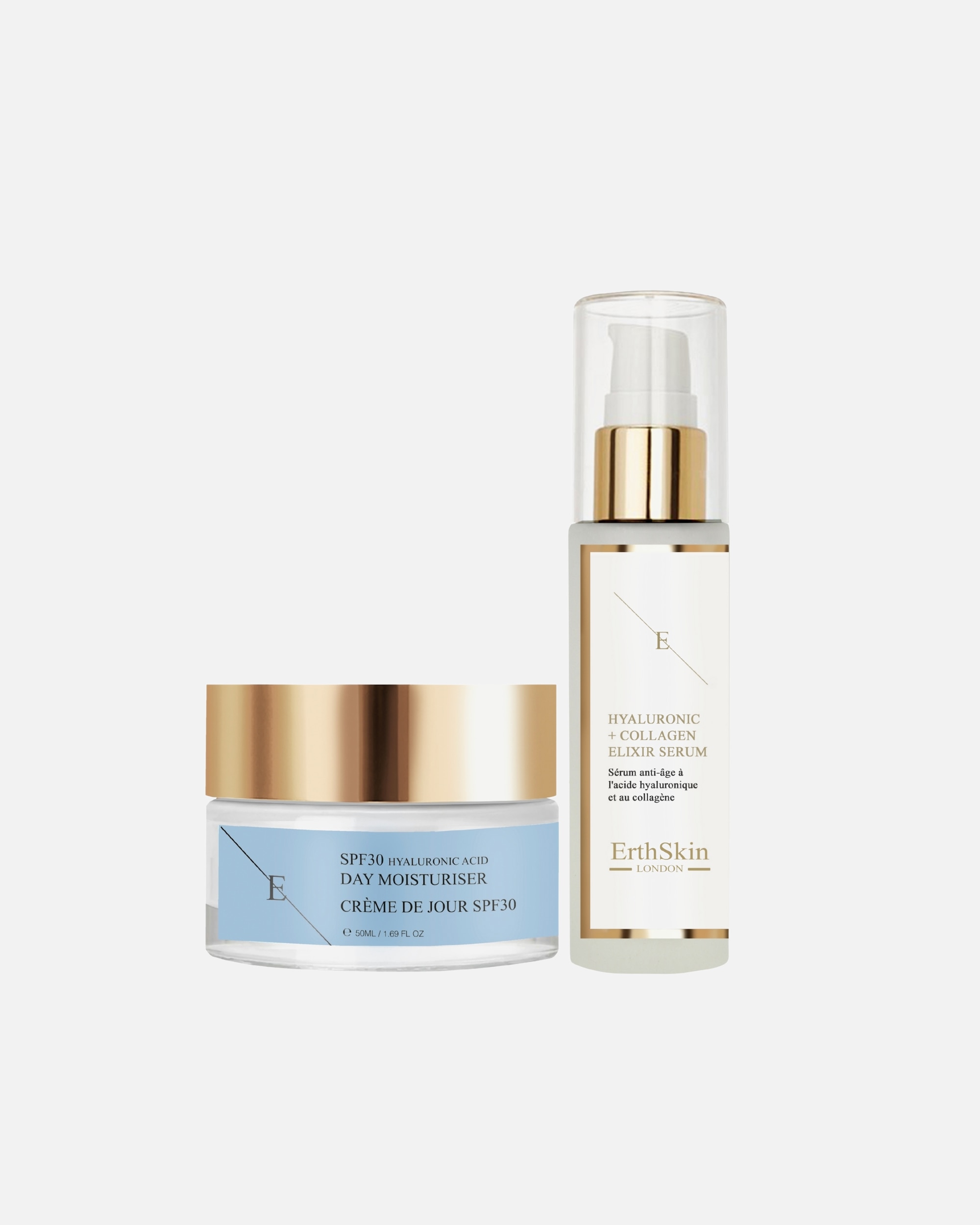 Coffret soin visage pour Femme ErthSkin London Duo Hydra Glow SPF30 1 pièce