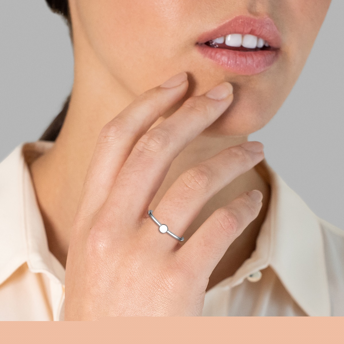 Bague pour Femme Glanzstücke München Bague en argent Cercle Argent sterling en Argent 58