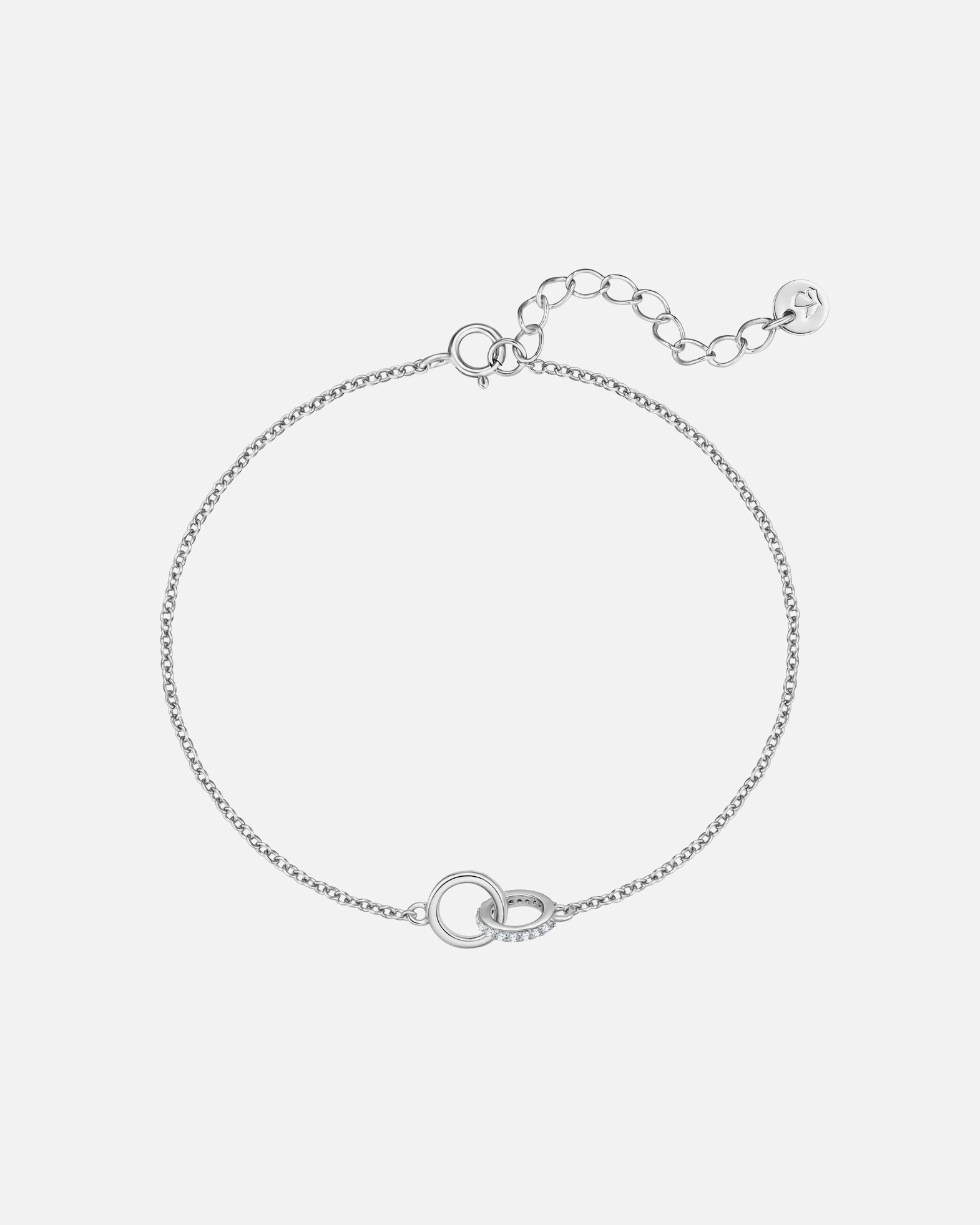 Bracelet pour Femme Glanzstücke München Bracelet en argent sterling dans argent avec zirconium Longueur de base 17,0 + rallonge 3,0 cm