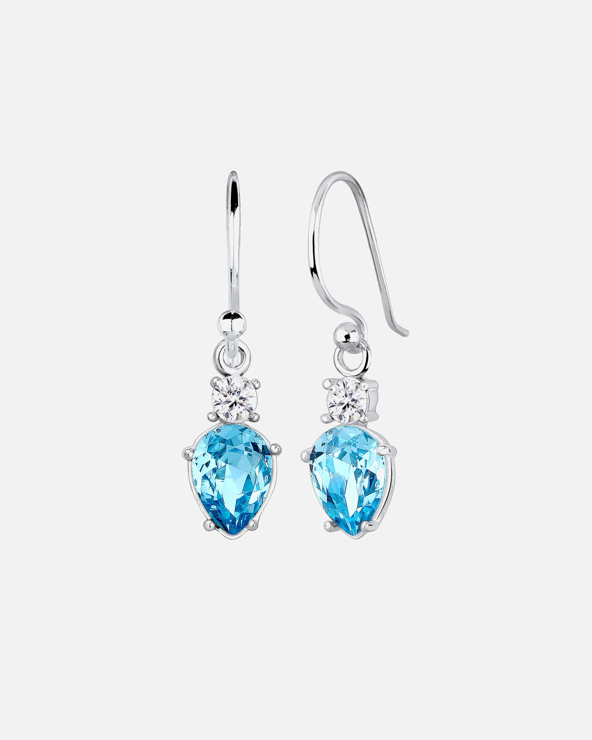 Boucles d'oreilles pour Femme Elli Femmes Goutte solitaire avec cristaux en argent sterling 925 silberfarben