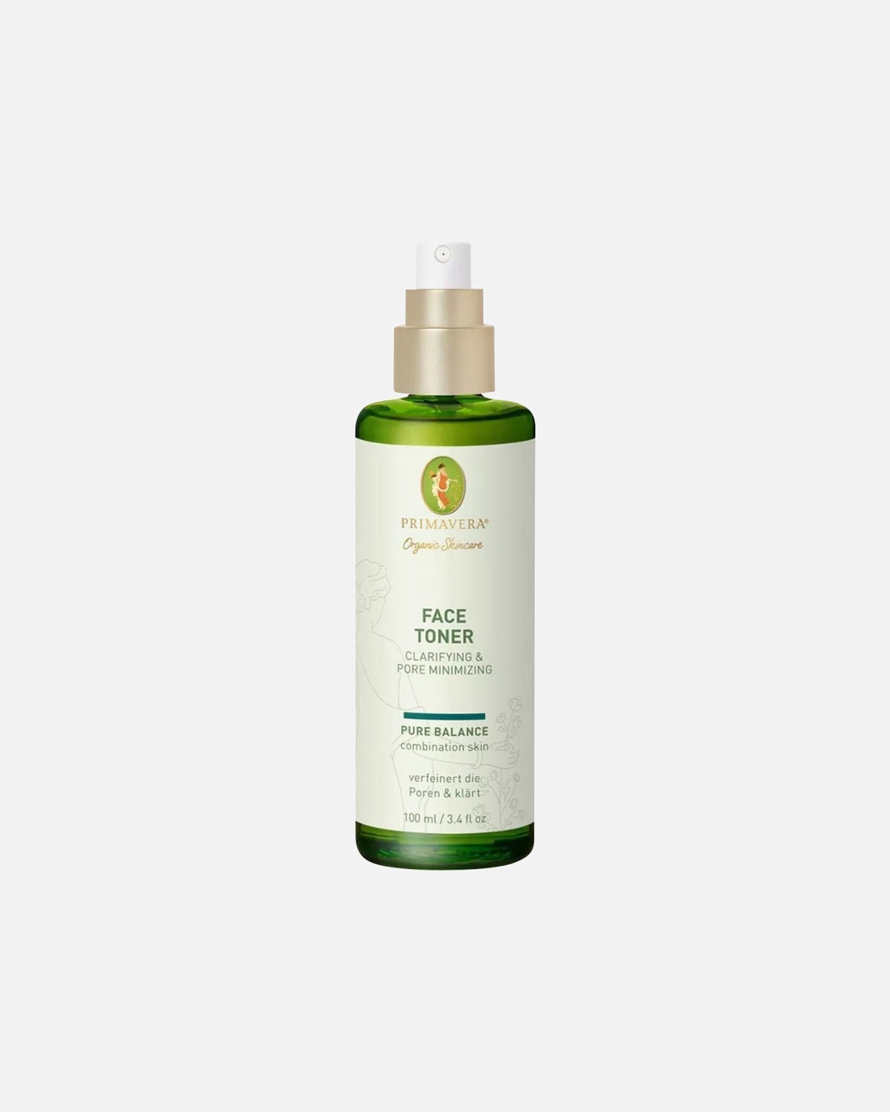 Tonique pour le visage pour Femme Primavera Face Toner Clarifying & Pore Minimizing 100 ml
