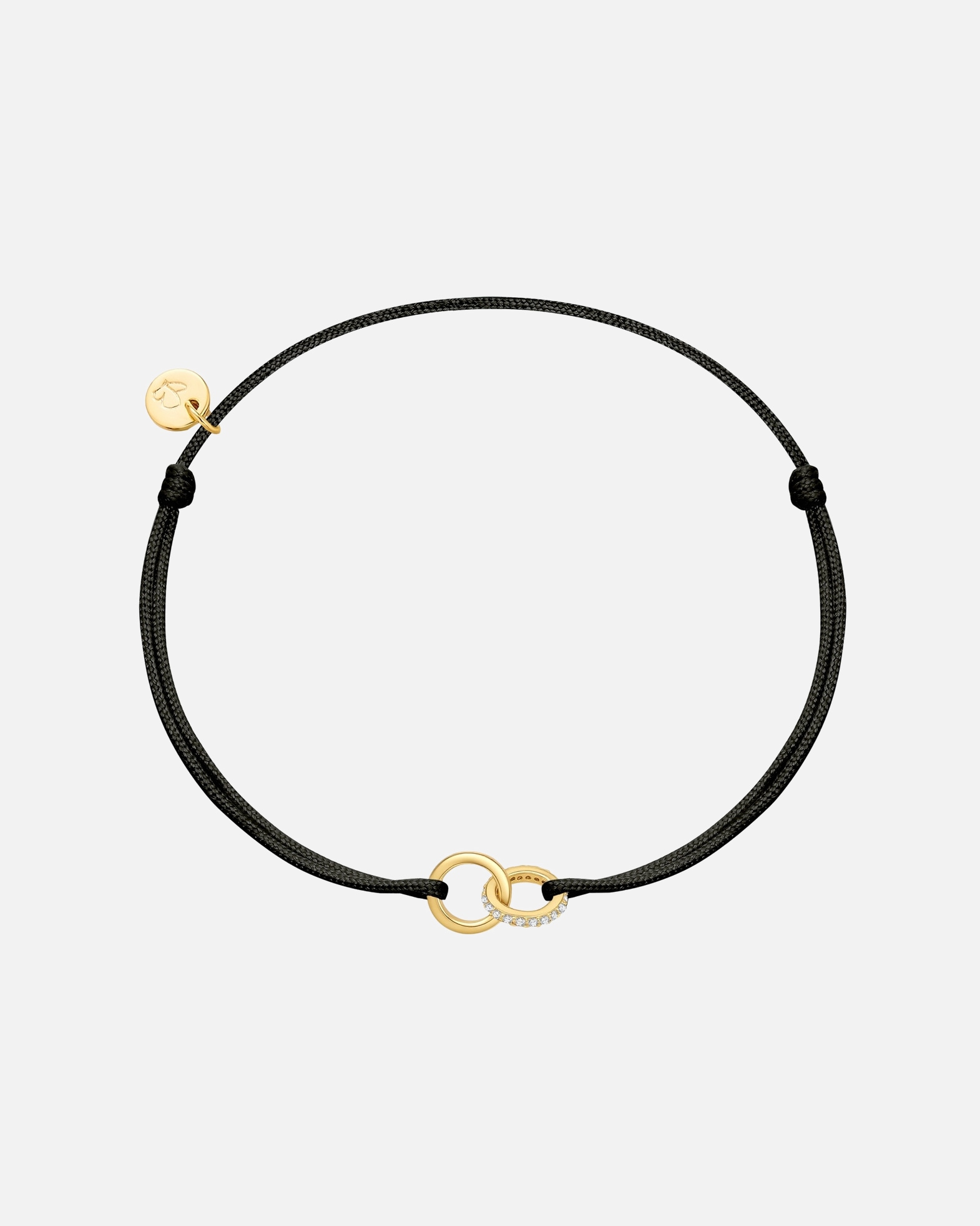 Bracelet pour Femme Glanzstücke München Bracelet en argent sterling dans or jaune avec zirconium Réglable 15,0 - 22,0 cm
