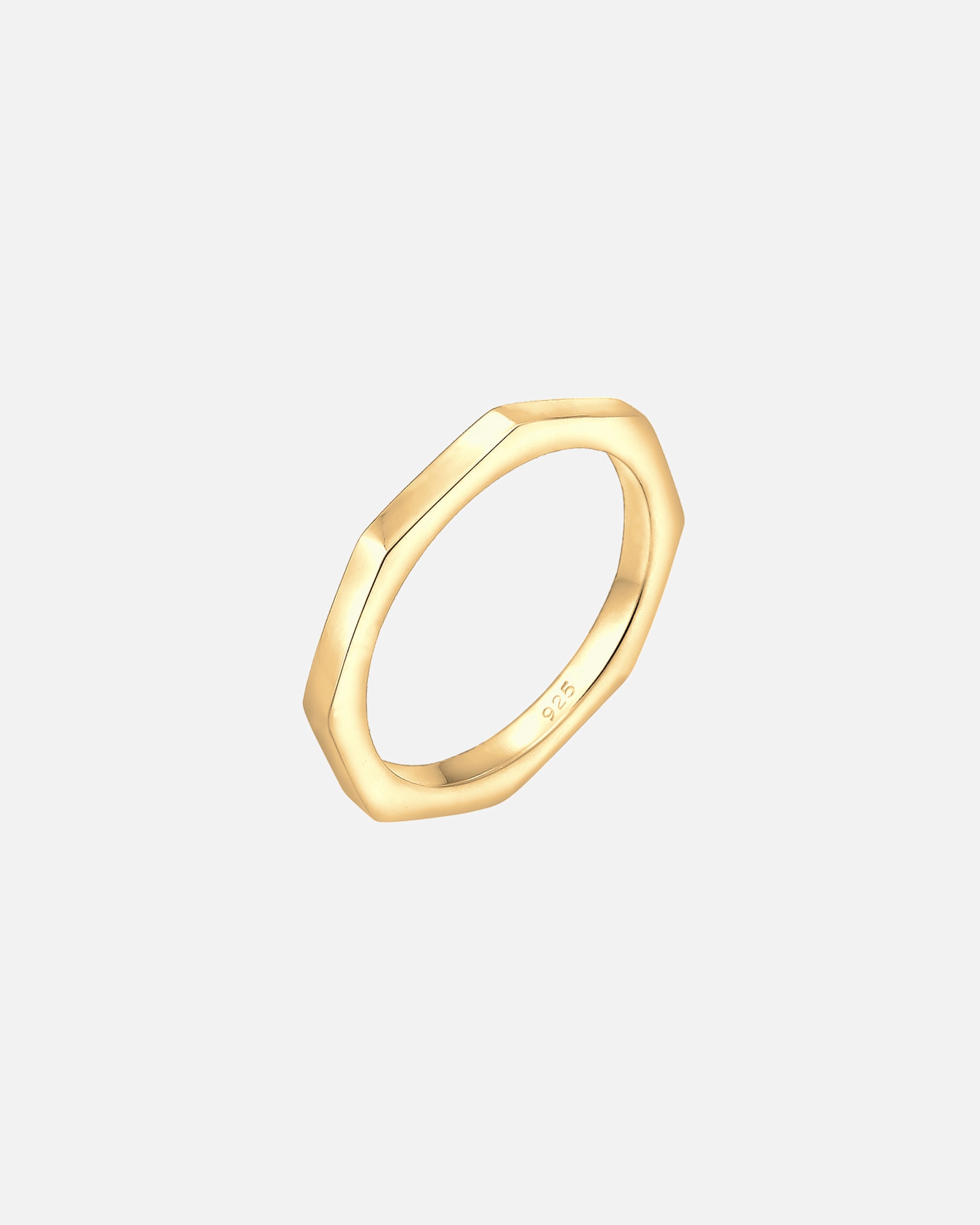 Bague pour Femme Elli Hexagon Geo Minimal 925 Sterling Silber 56