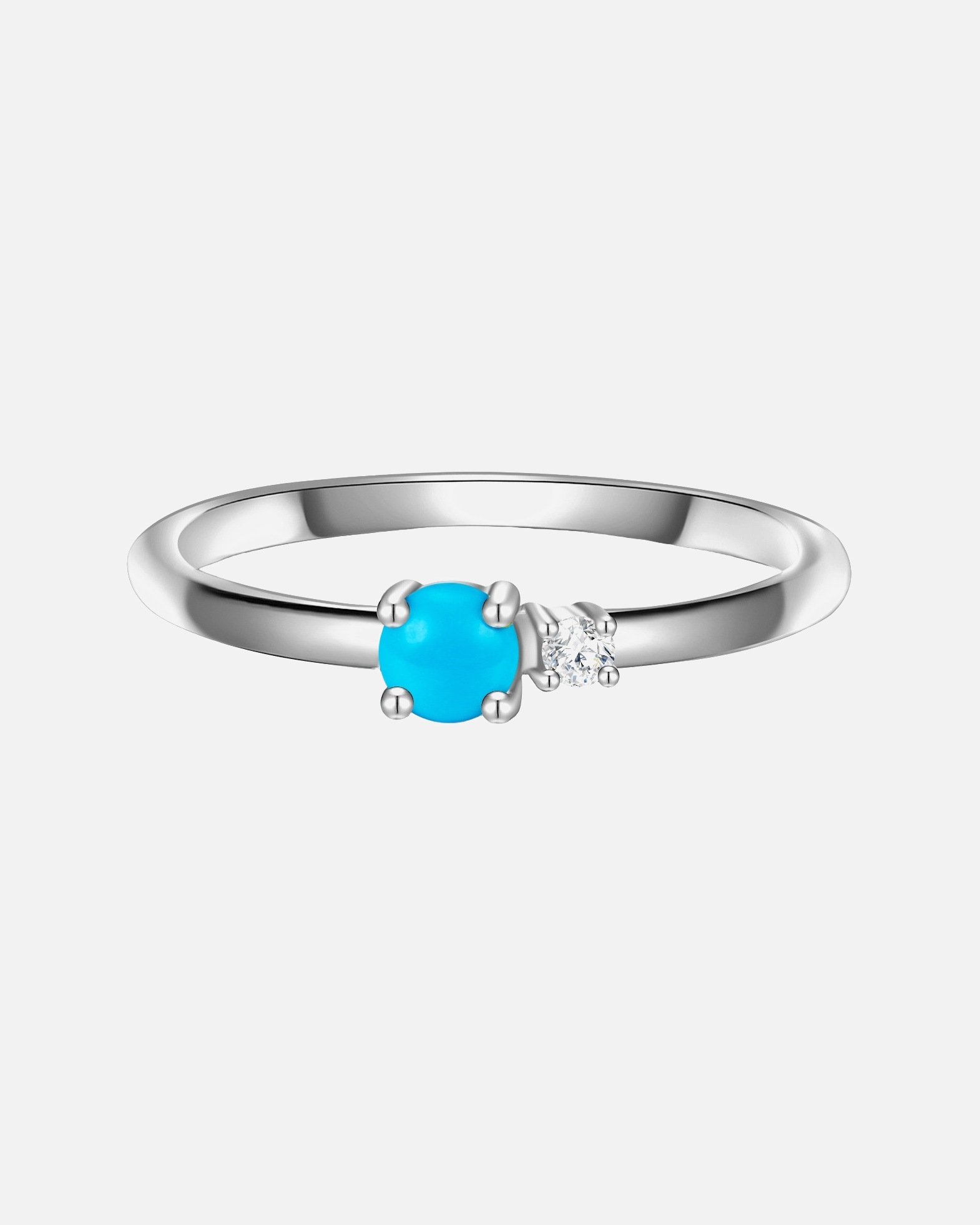 Bague pour Femme Bague en argent Argent sterling Oxyde de zirconium (CZ) en Argent 48