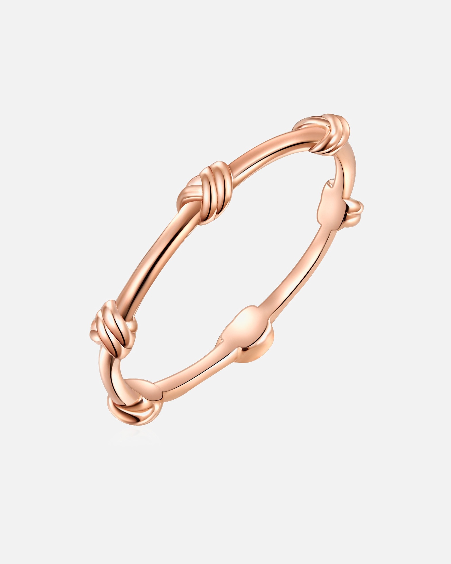 Bague pour Femme Glanzstücke München Bague en argent Argent sterling en Or rose 60