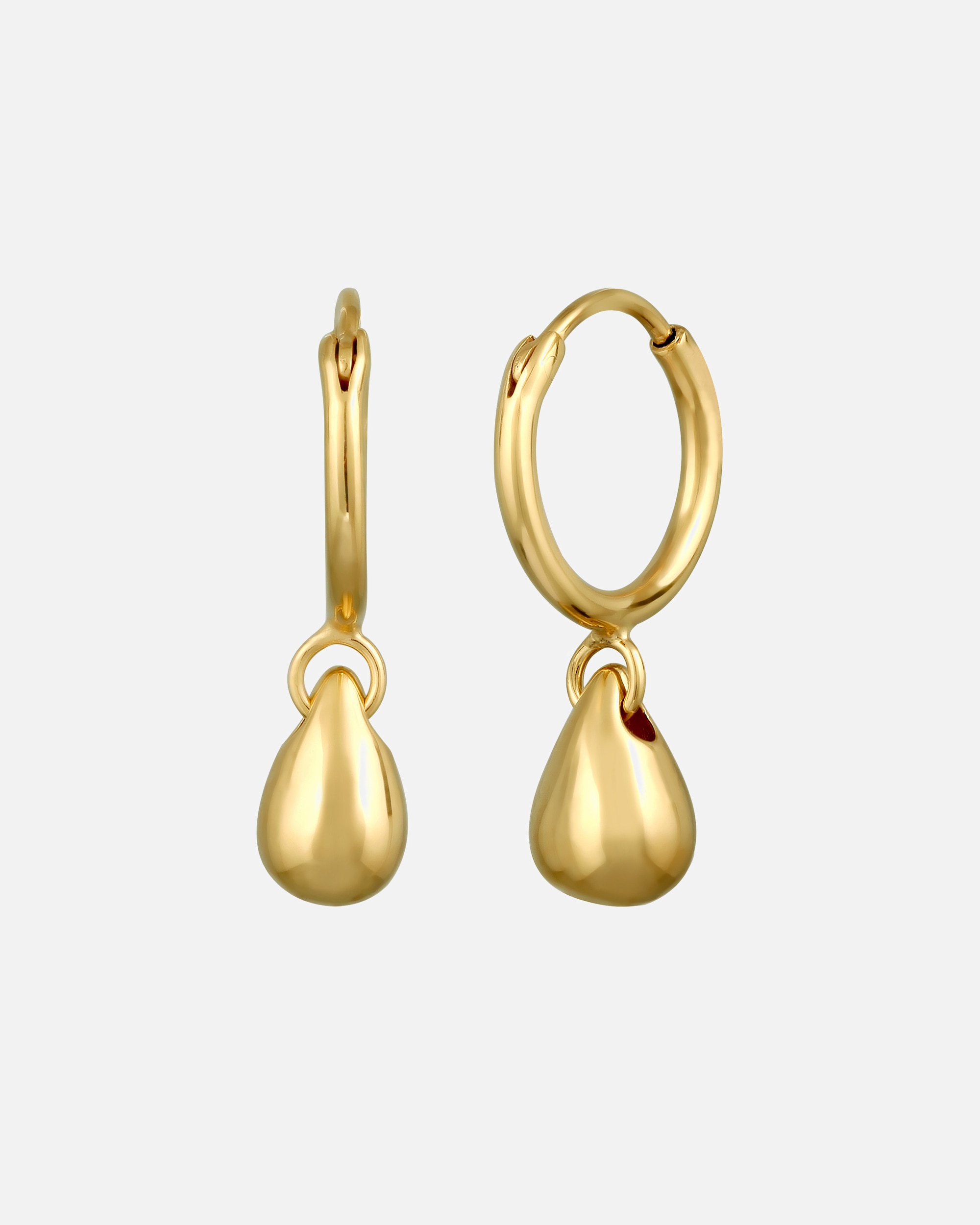 Boucles d'oreilles pour Femme Elli Créole sans pierre Goutte 925 Sterling Silver goldfarben