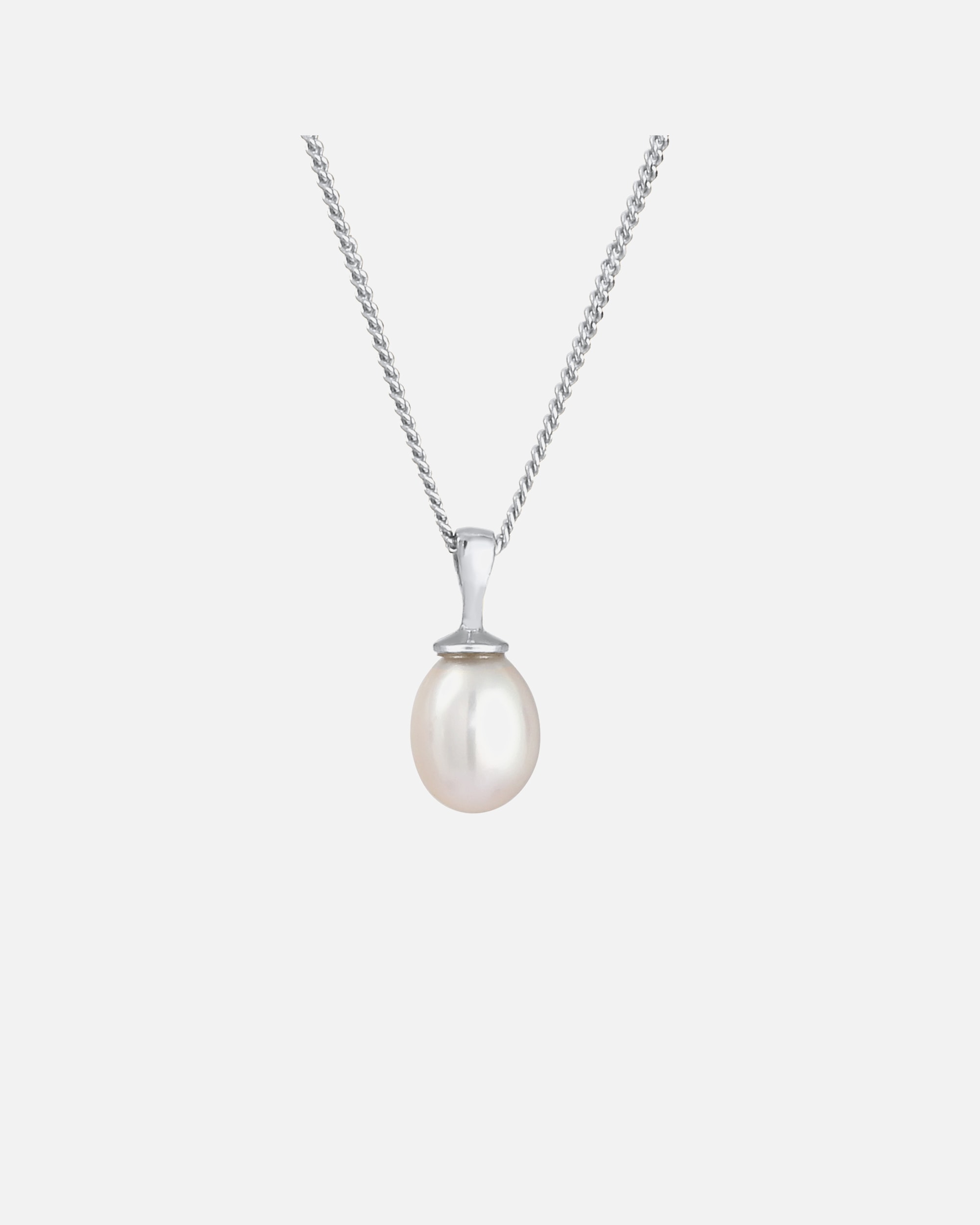 Collier pour Femme Elli Femmes Intemporel Filigrane avec Perle de Culture d'Eau Douce en Argent Sterling 925 Plaqué Or 55