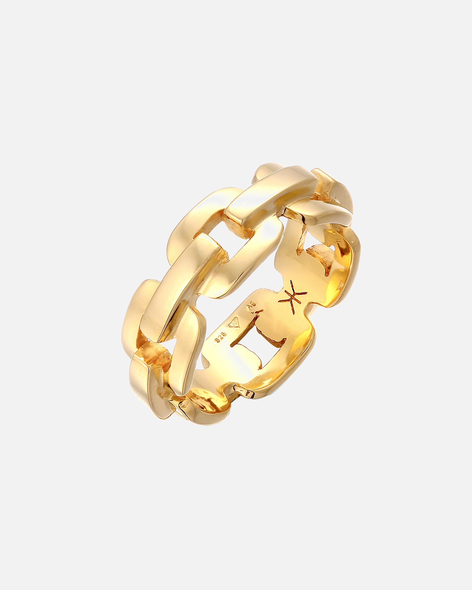 Bague pour Homme KUZZOI Chaîne pour homme d'aspect robuste en argent sterling 925 62