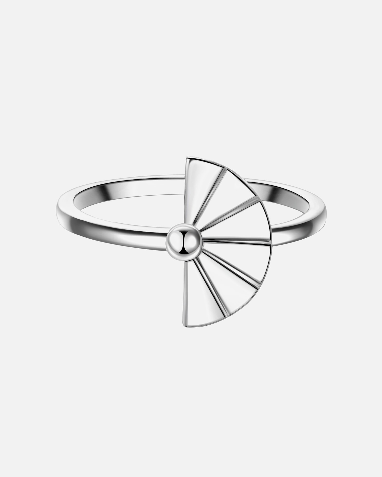 Bague pour Femme Glanzstücke München Bague en argent Éventail Argent sterling en Argent 56