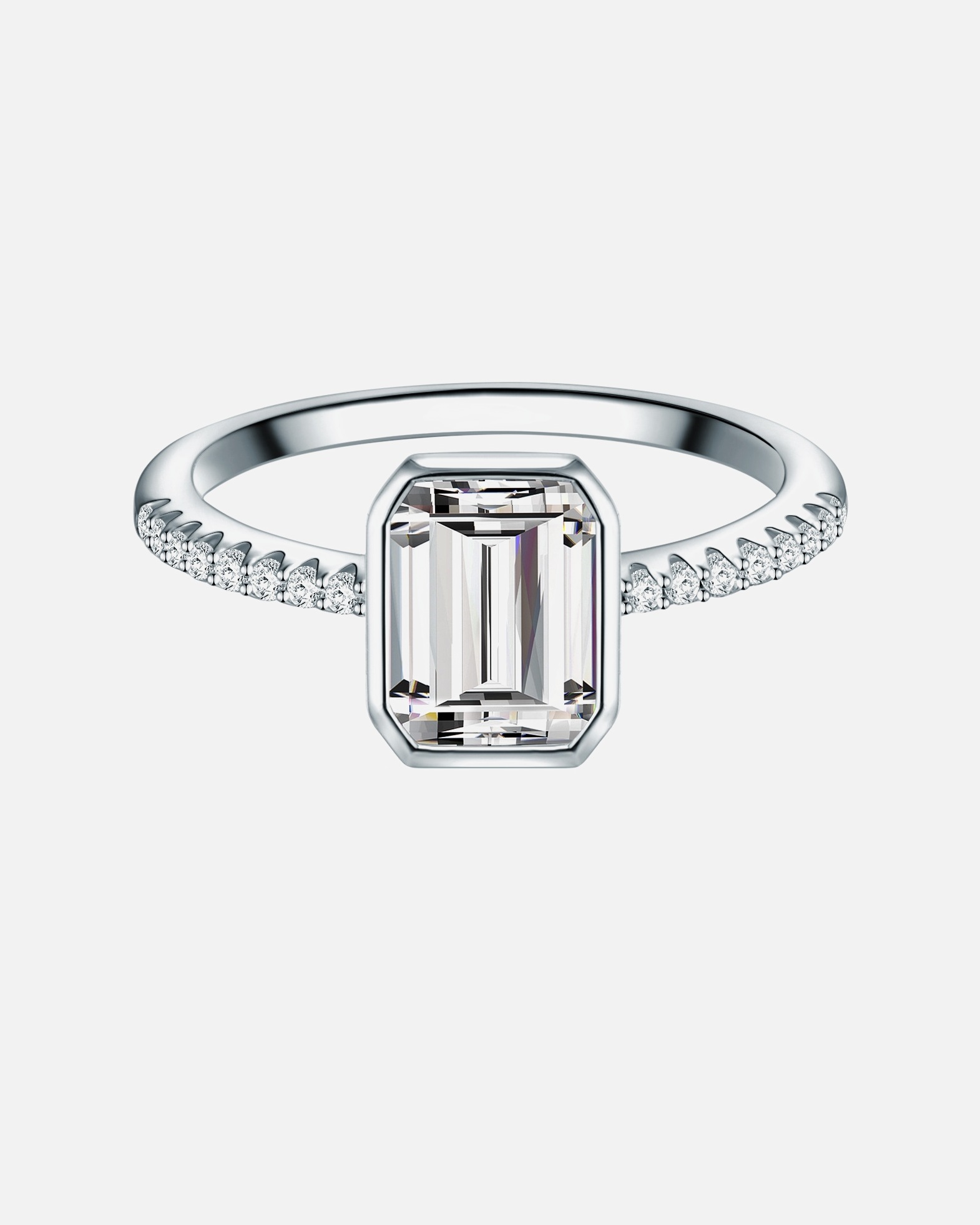 Bague pour Femme Trilani Bague en argent Argent sterling Oxyde de zirconium (CZ) en Argent 58
