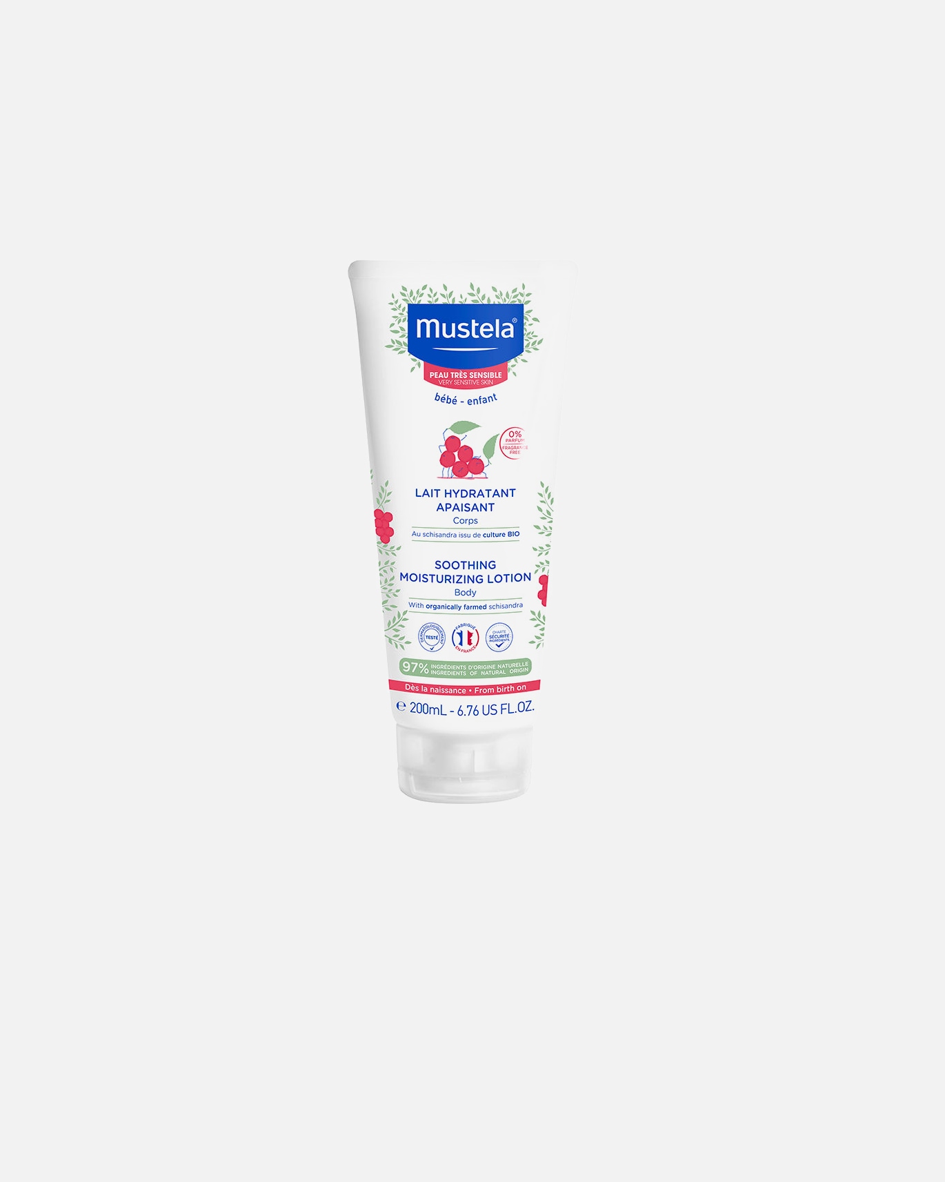 Crème bébé pour Unisexe Mustela Lait corporel hydratant confort BÉBÉ-ENFANT 200 ml