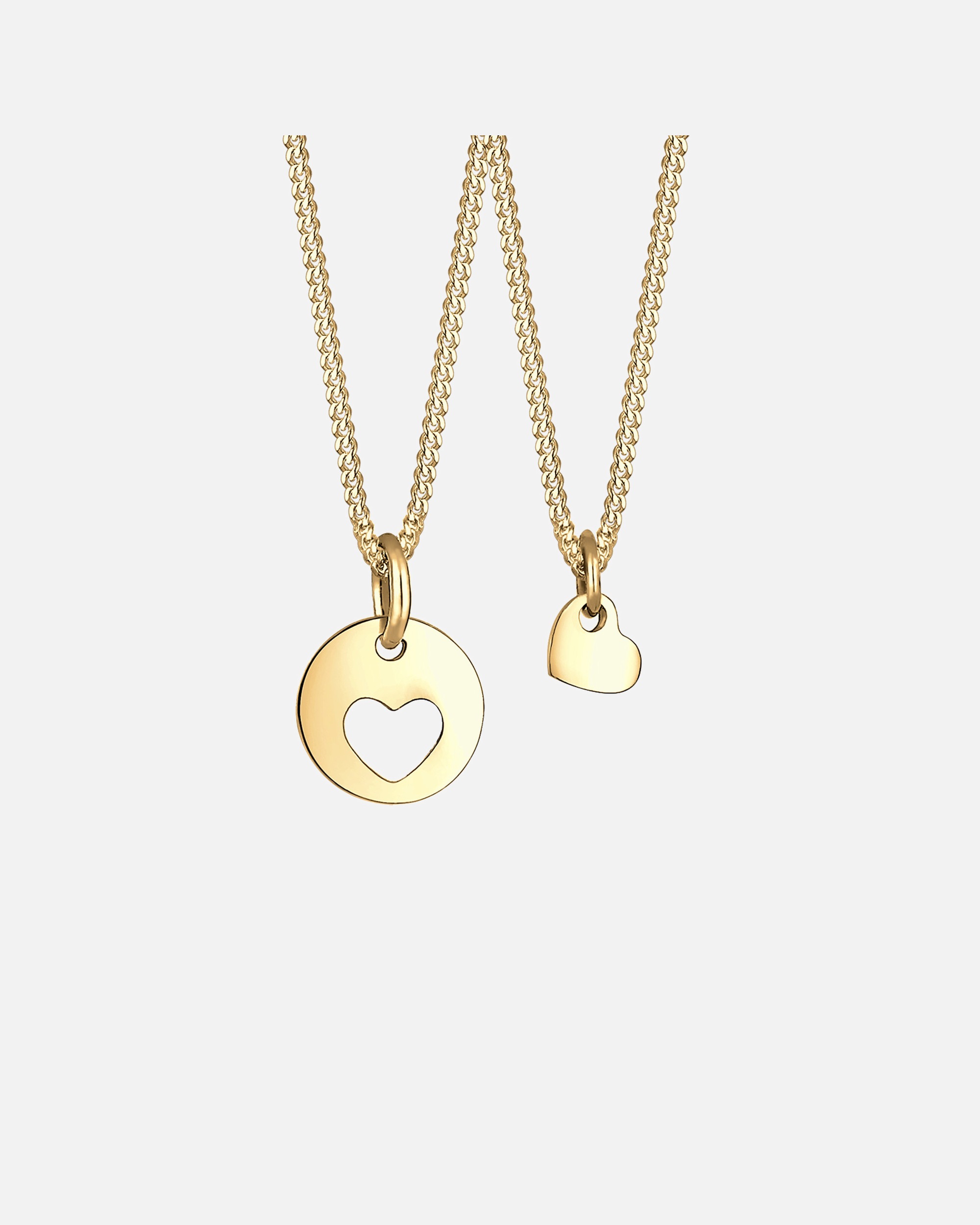 Collier pour Femme Cœur Mère Enfants Amour 925 Argent Plaqué Or rose goldfarben