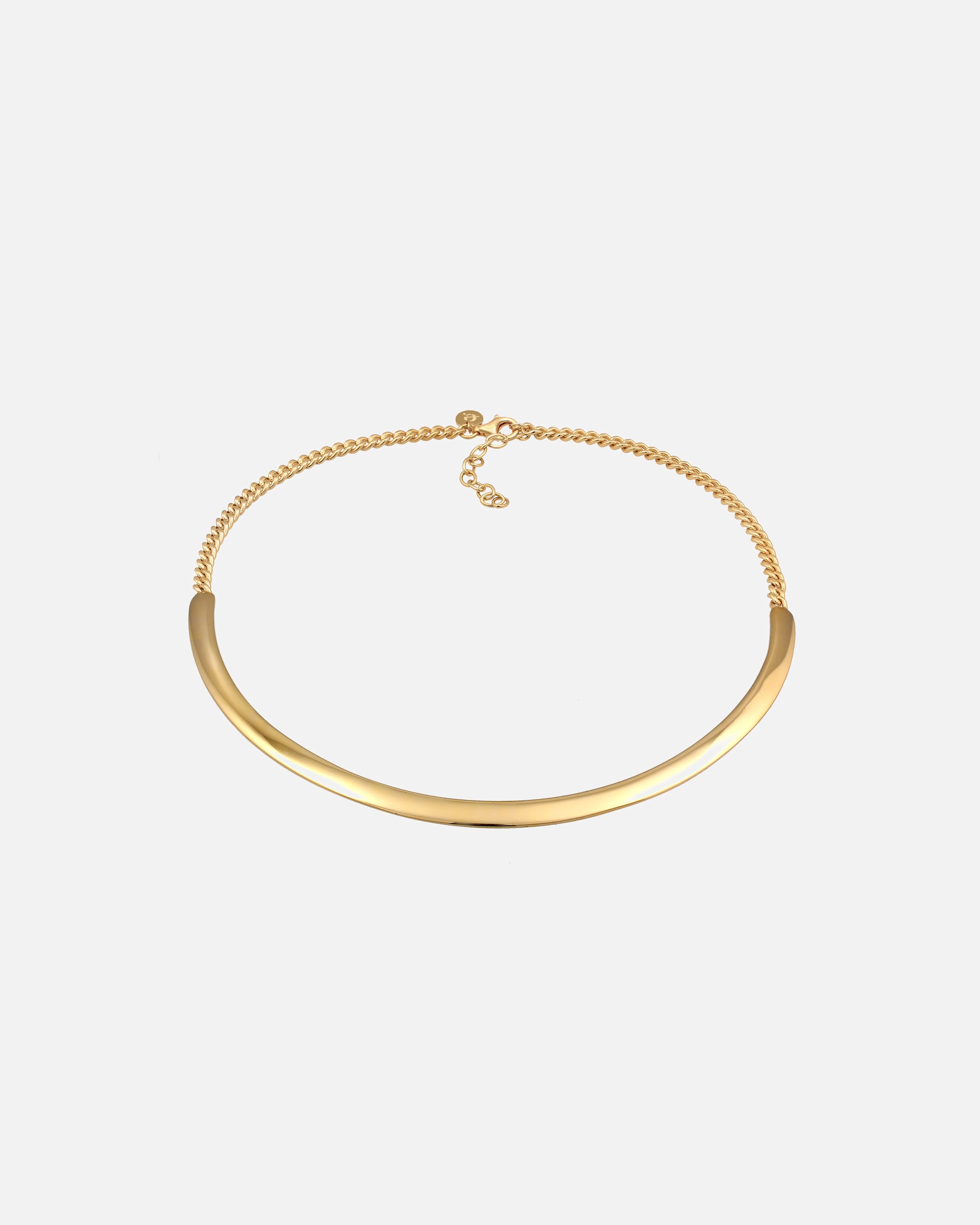 Collier pour Femme Elli PREMIUM Femmes Collier Cuff Basique en argent sterling 925 goldfarben