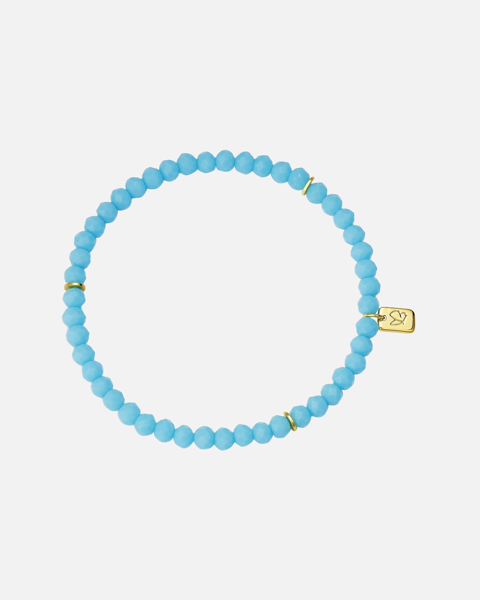 Bracelet pour Femme Glanzstücke München Bracelet en argent sterling en or jaune avec verre Réglable 16,0 - 22,0 cm