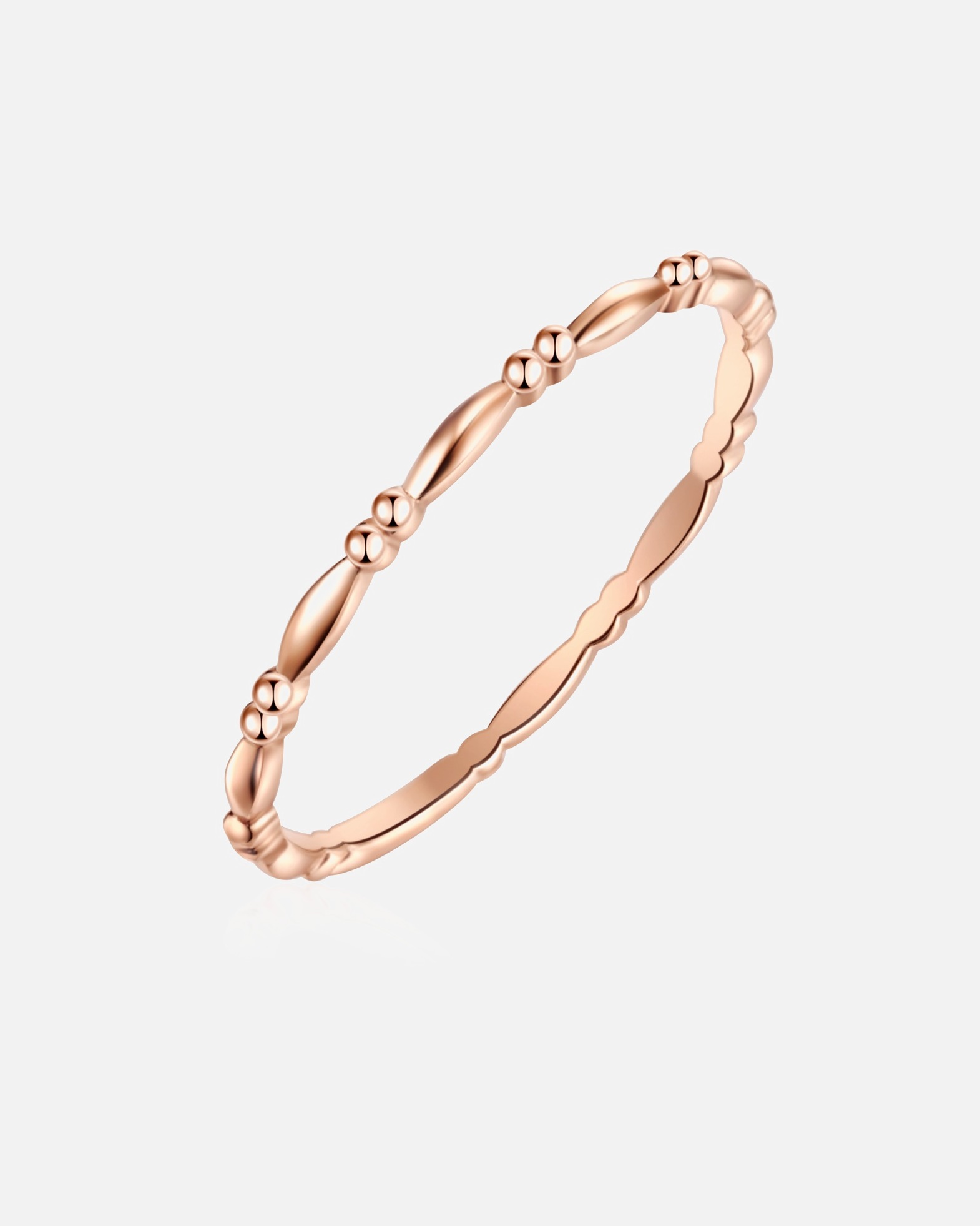 Bague pour Femme Glanzstücke München Bague en argent Argent sterling en Or rose 56