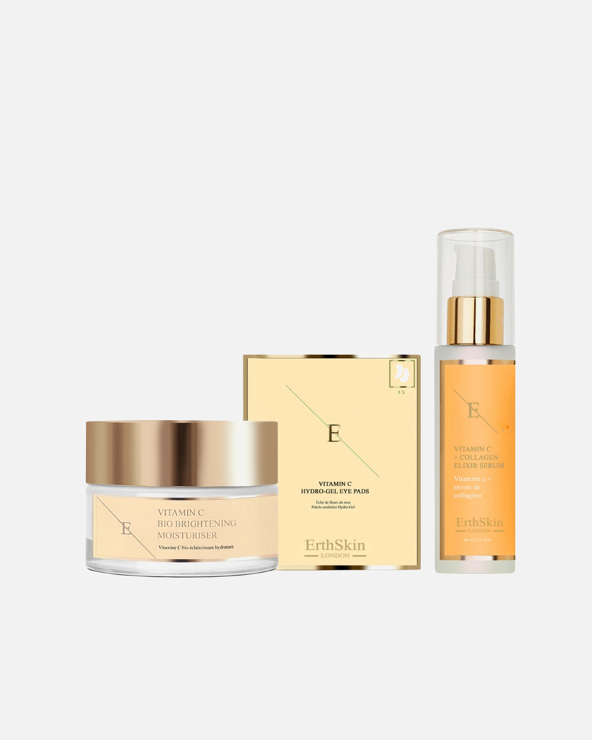 Coffret soin visage pour Femme ErthSkin London Coffret éclaircissant à la vitamine C 1 pièce