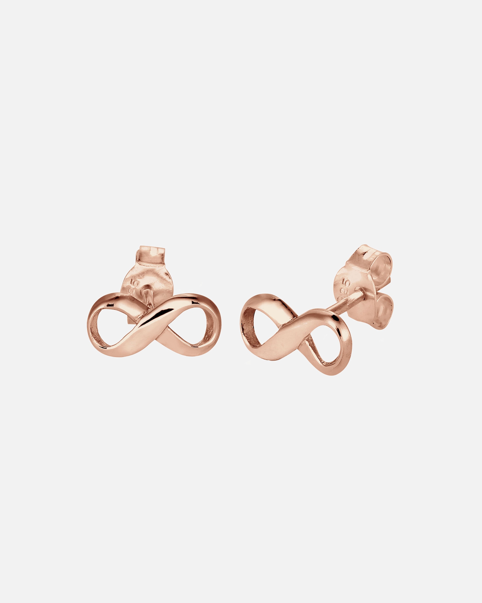 Boucles d'oreilles pour Femme Elli Symbole de l'infini Argent 925 rosefarben