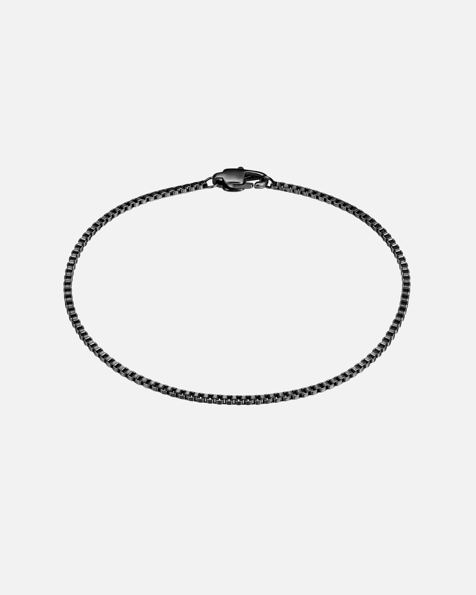 Bracelet pour Homme True Rebels Bracelet en Acier inoxydable en Noir 21 cm
