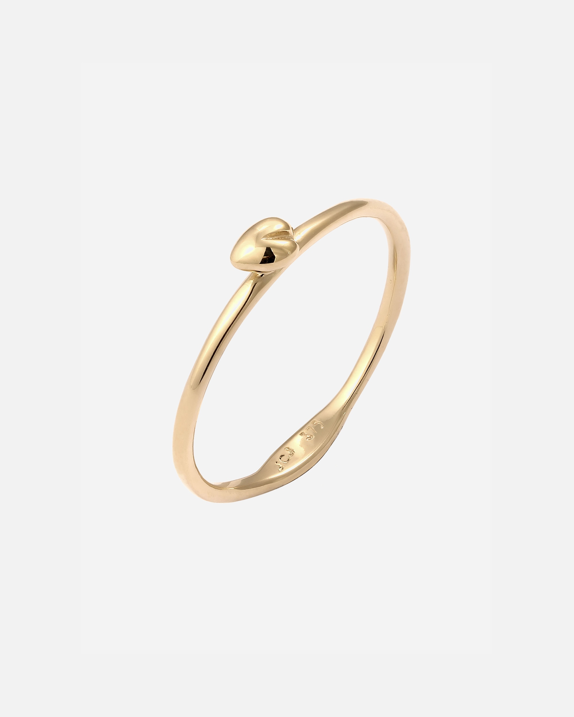 Bague pour Femme Elli PREMIUM Bague Coeur 375 Or Jaune 54