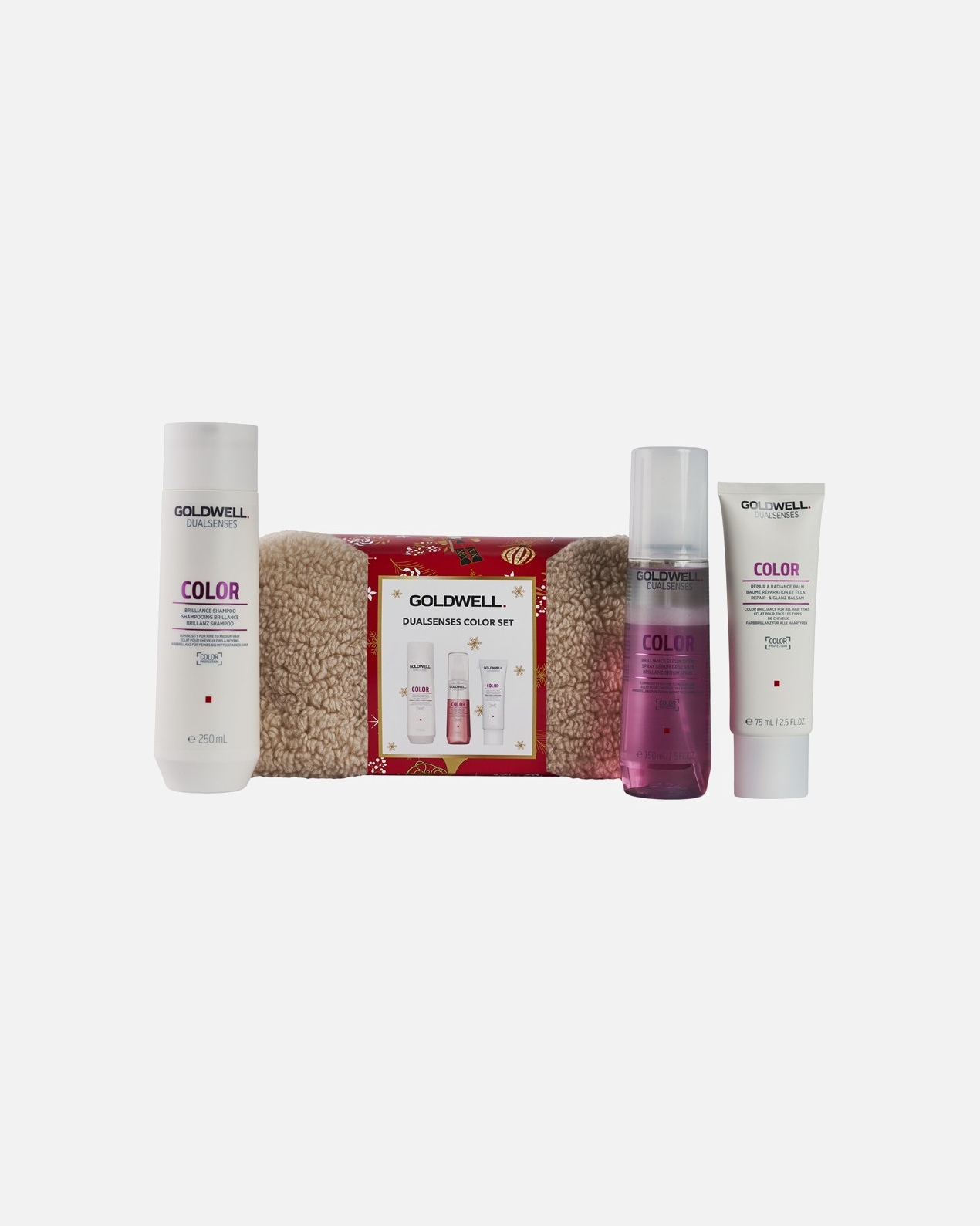 Coffret soin cheveux pour Femme Goldwell Color Brillance X-Mas Set 2025 1 Pce