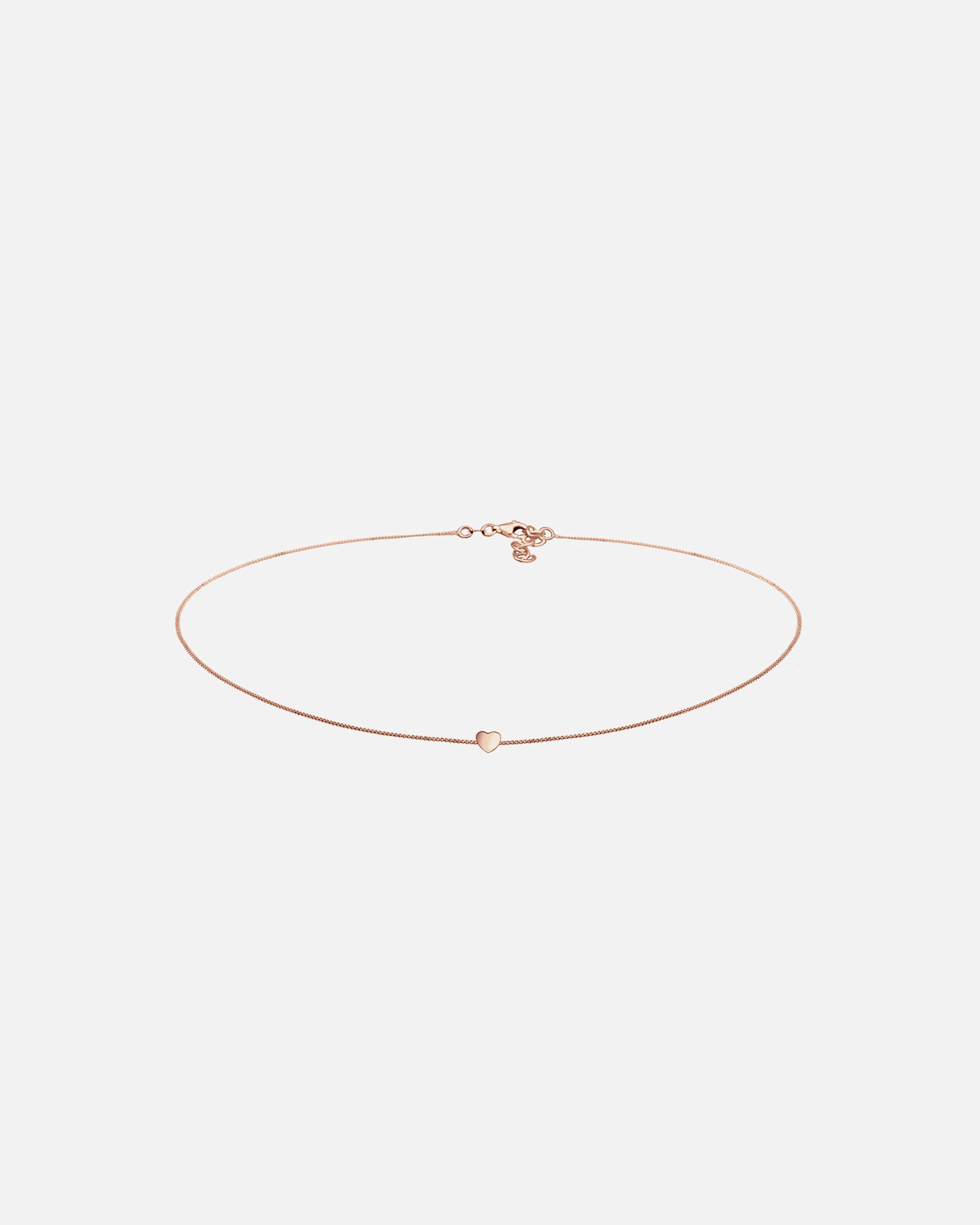 Collier pour Femme Elli Choker Cœur Amour 925 Argent rosefarben