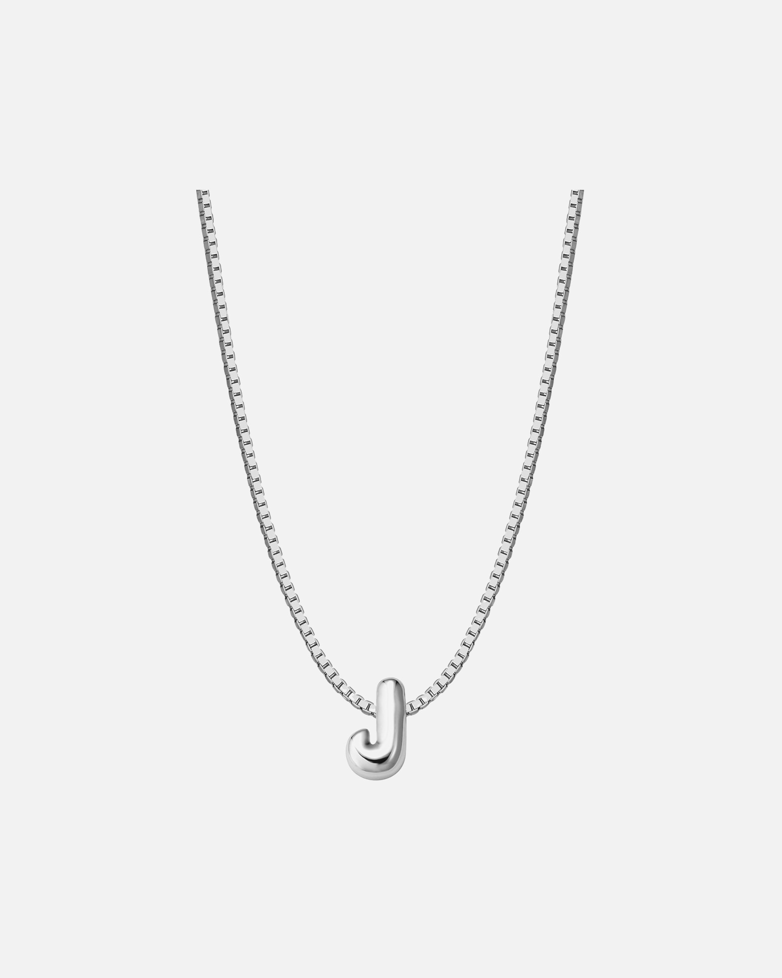 Collier pour Femme Glanzstücke München Collier Lettre J en Argent Sterling en argent 40,0 cm Basiskette + 5,0 cm Verlängerung