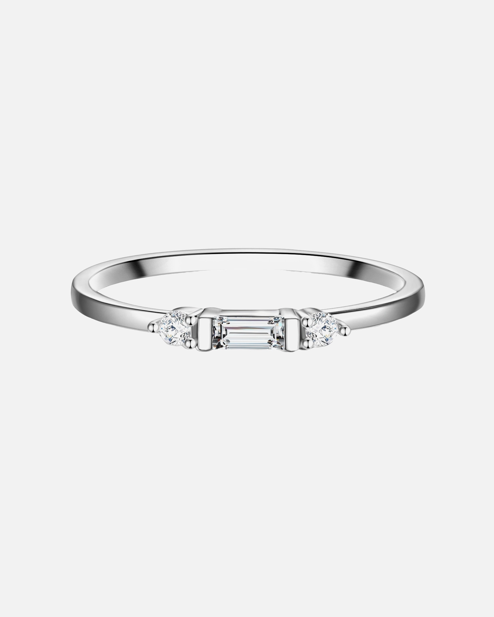 Bague pour Femme Glanzstücke München Bague en argent Argent sterling Oxyde de zirconium (CZ) en Argent 48