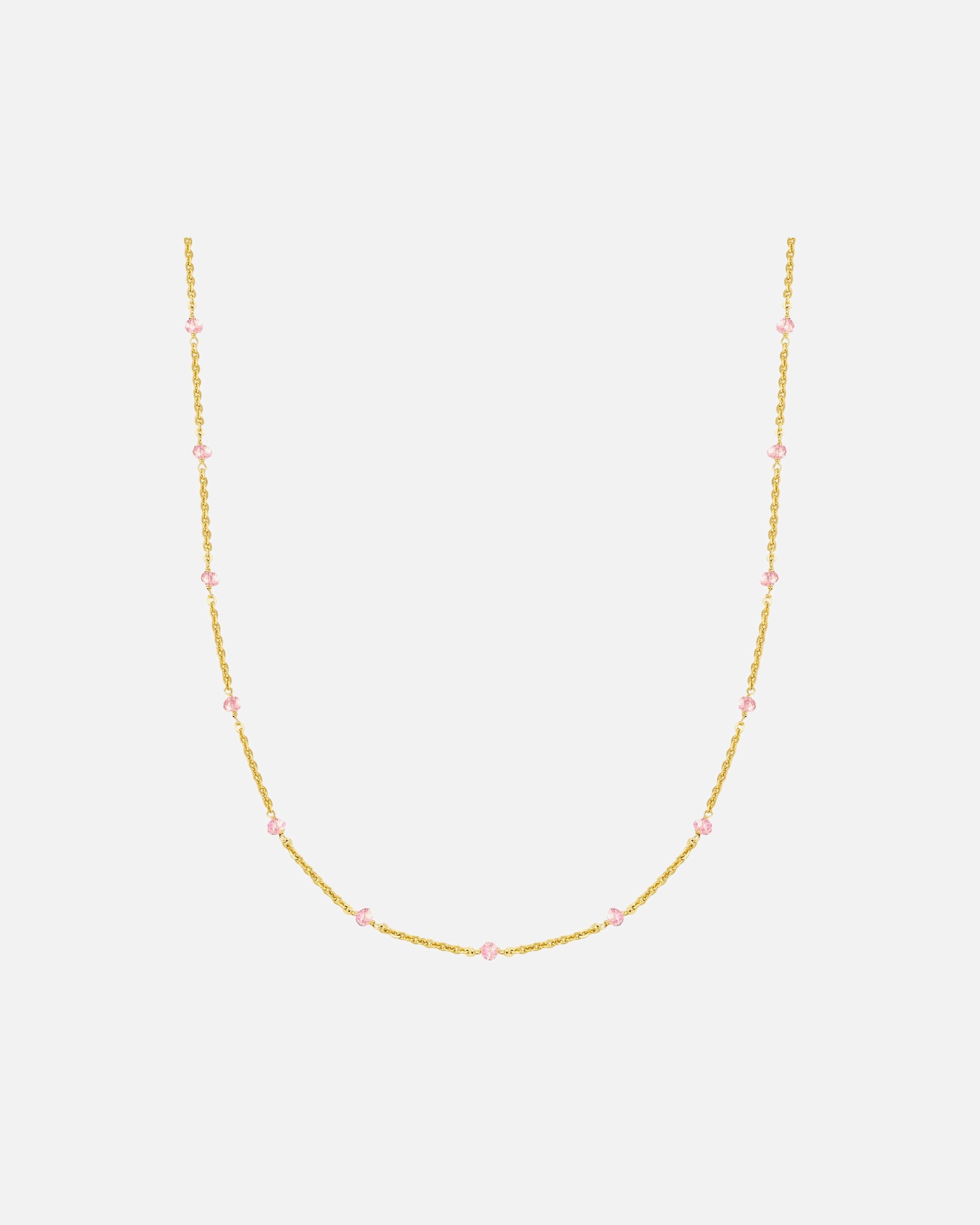 Collier pour Femme Glanzstücke München Chaîne en Argent sterling en Or jaune 40,0 cm Basiskette + 5,0 cm Verlängerung