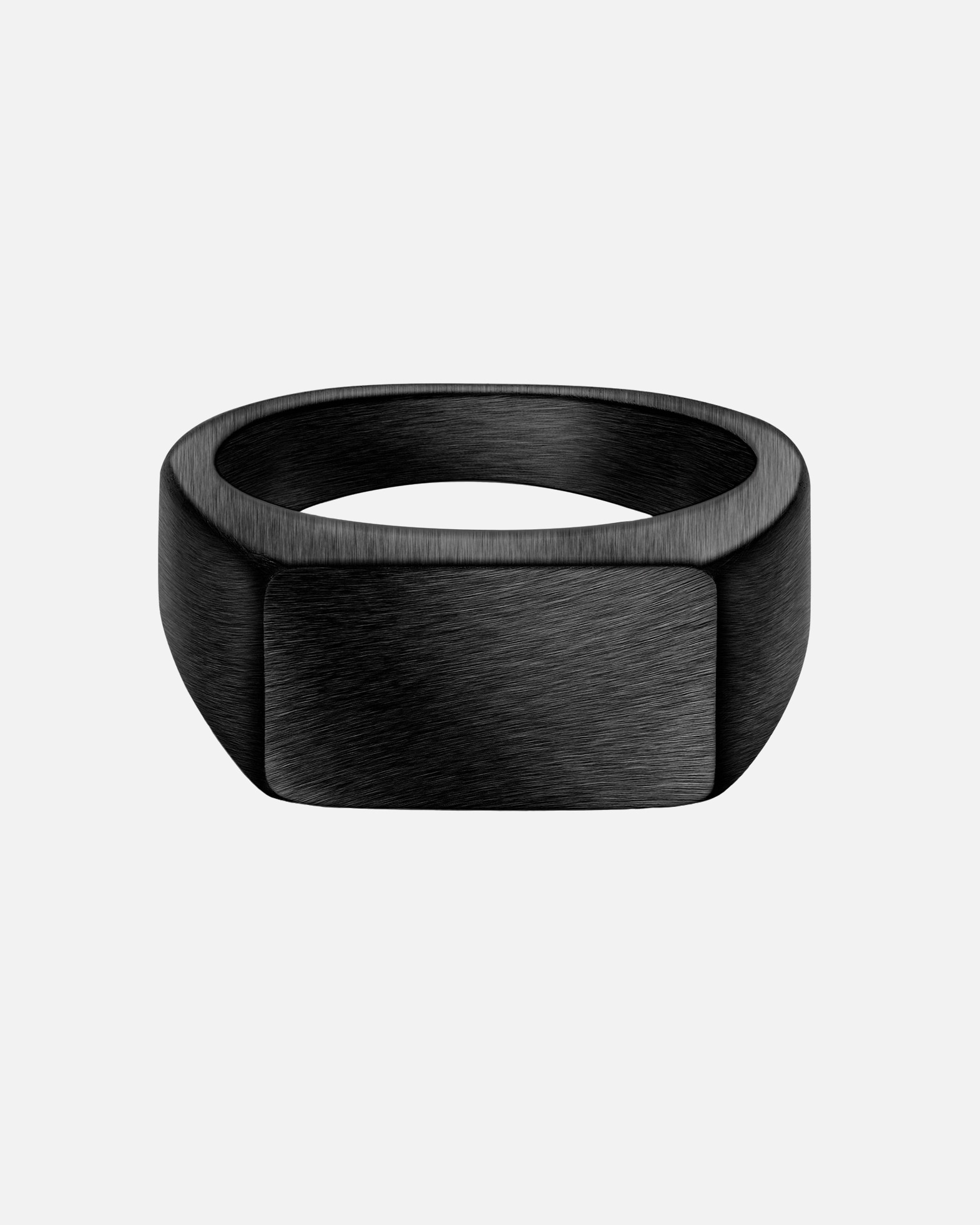 Bague pour Homme True Rebels Bague en Acier Inoxydable en noir 66