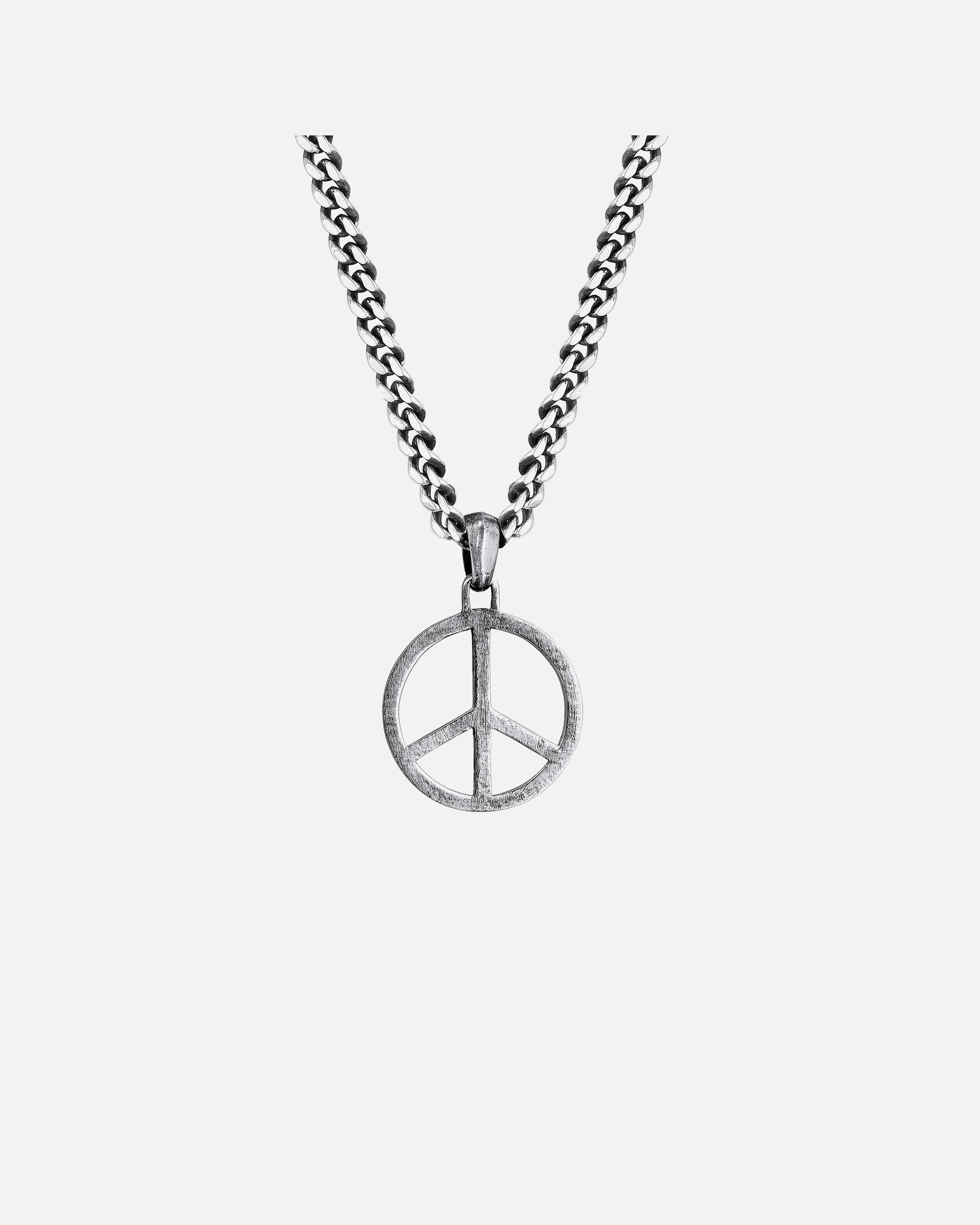 Collier pour Homme KUZZOI Hommes Pendentif Paix Cool en argent sterling 925 50