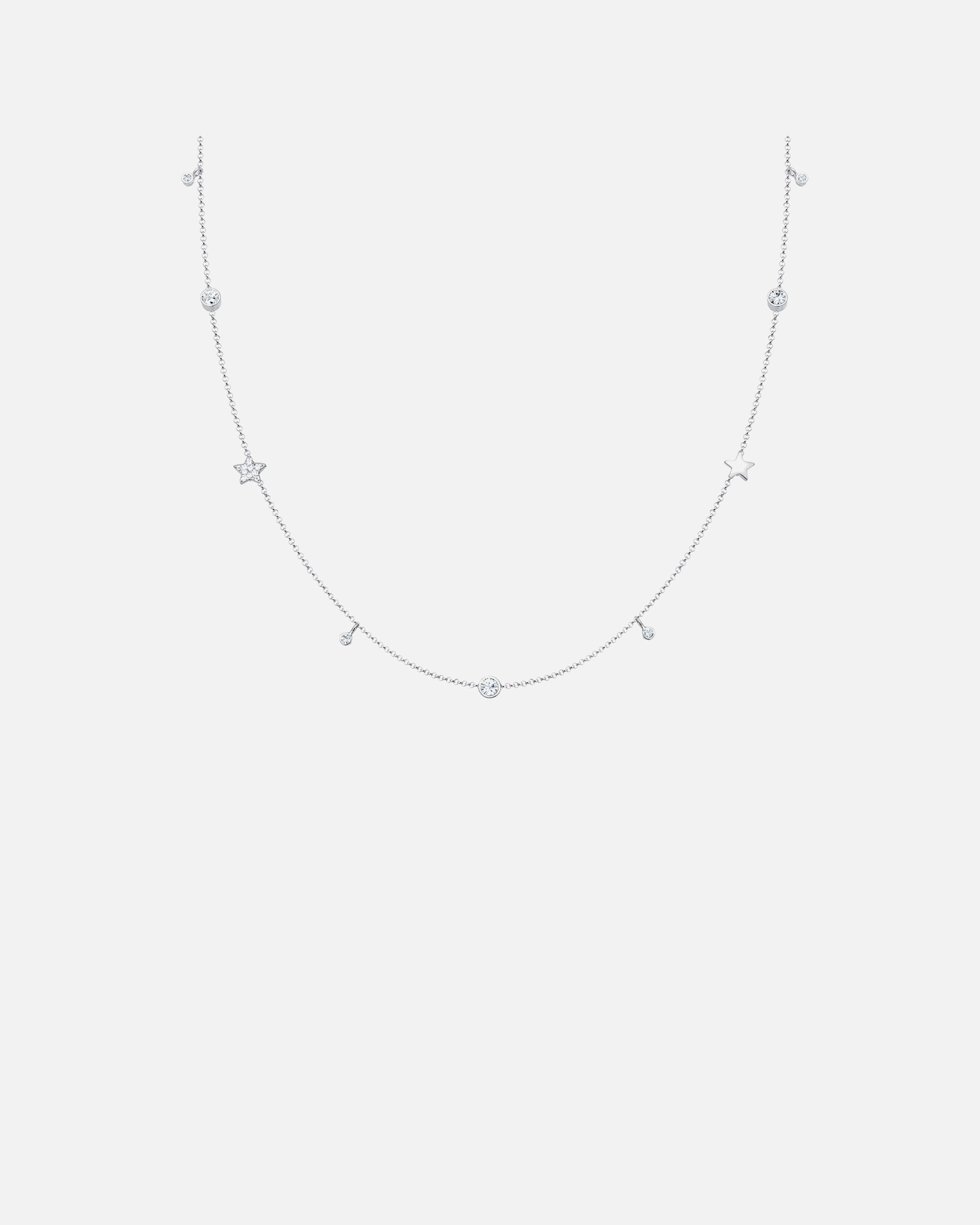 Collier pour Femme Elli Femmes Solitaire étoiles avec cristaux en argent sterling 925 silberfarben