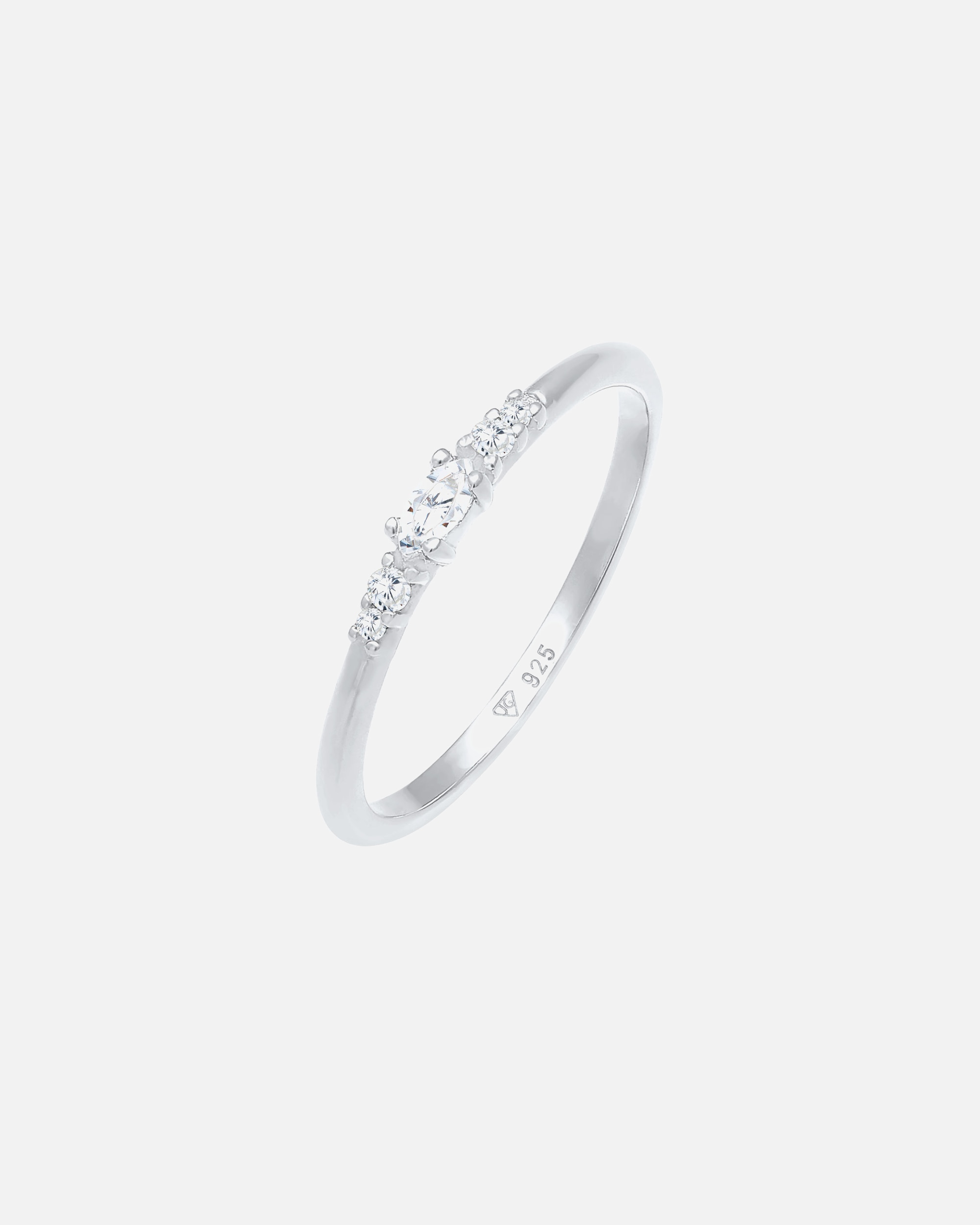 Bague pour Femme Elli Femmes Marquise Élégante Fiançailles avec Cristaux de Zirconium en Argent Sterling 925 58