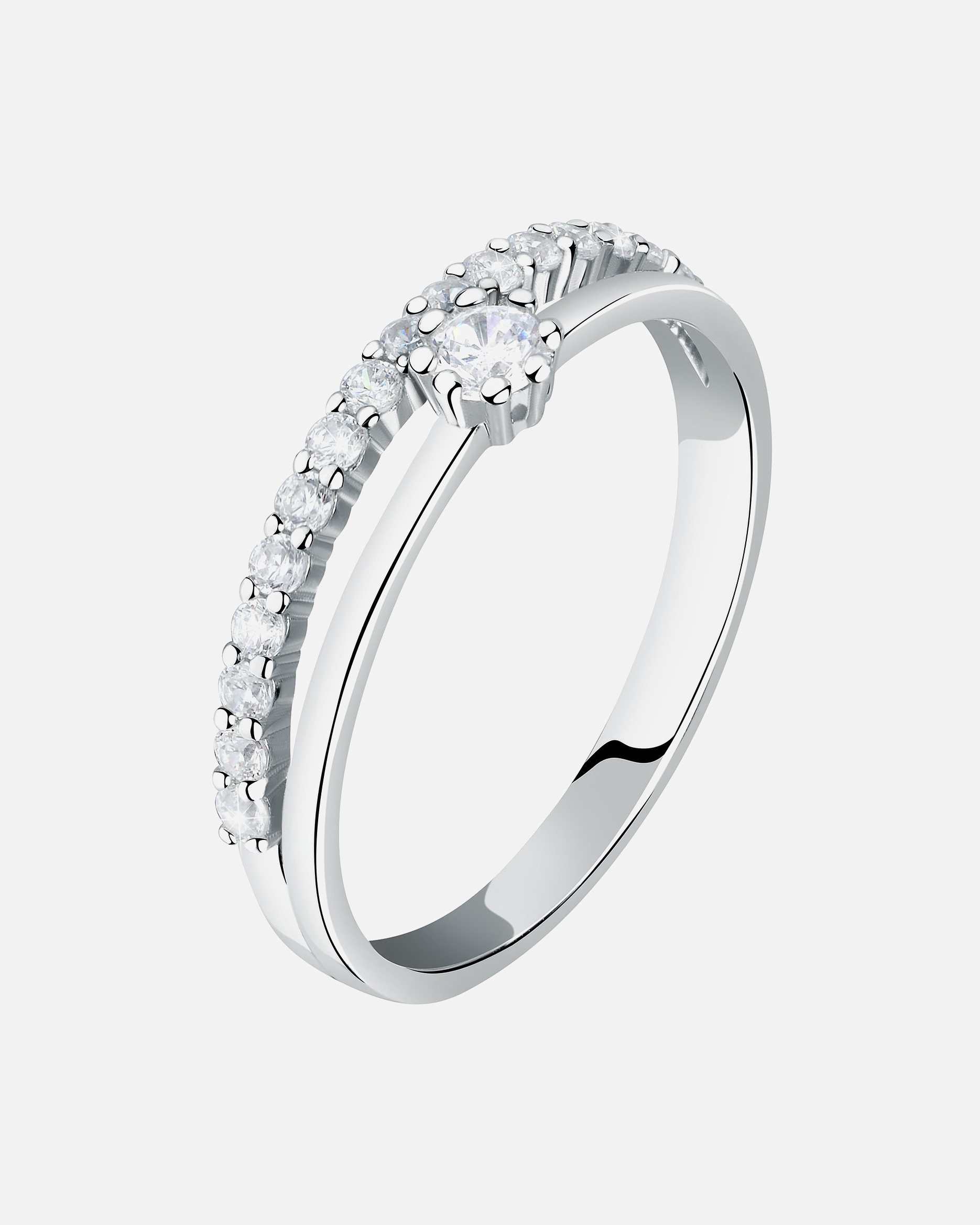 Bague pour Femme Live Diamond Bagues or blanc 54
