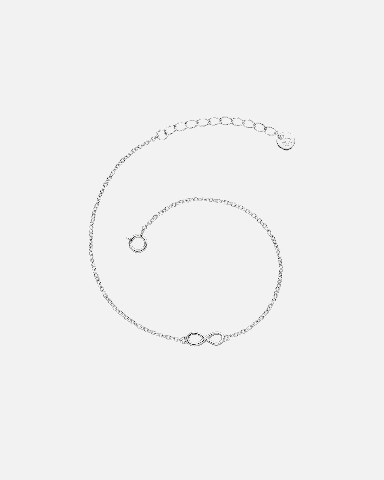 Bracelet pour Femme Glanzstücke München Bracelet en argent Infinity Argent sterling en Or jaune argent