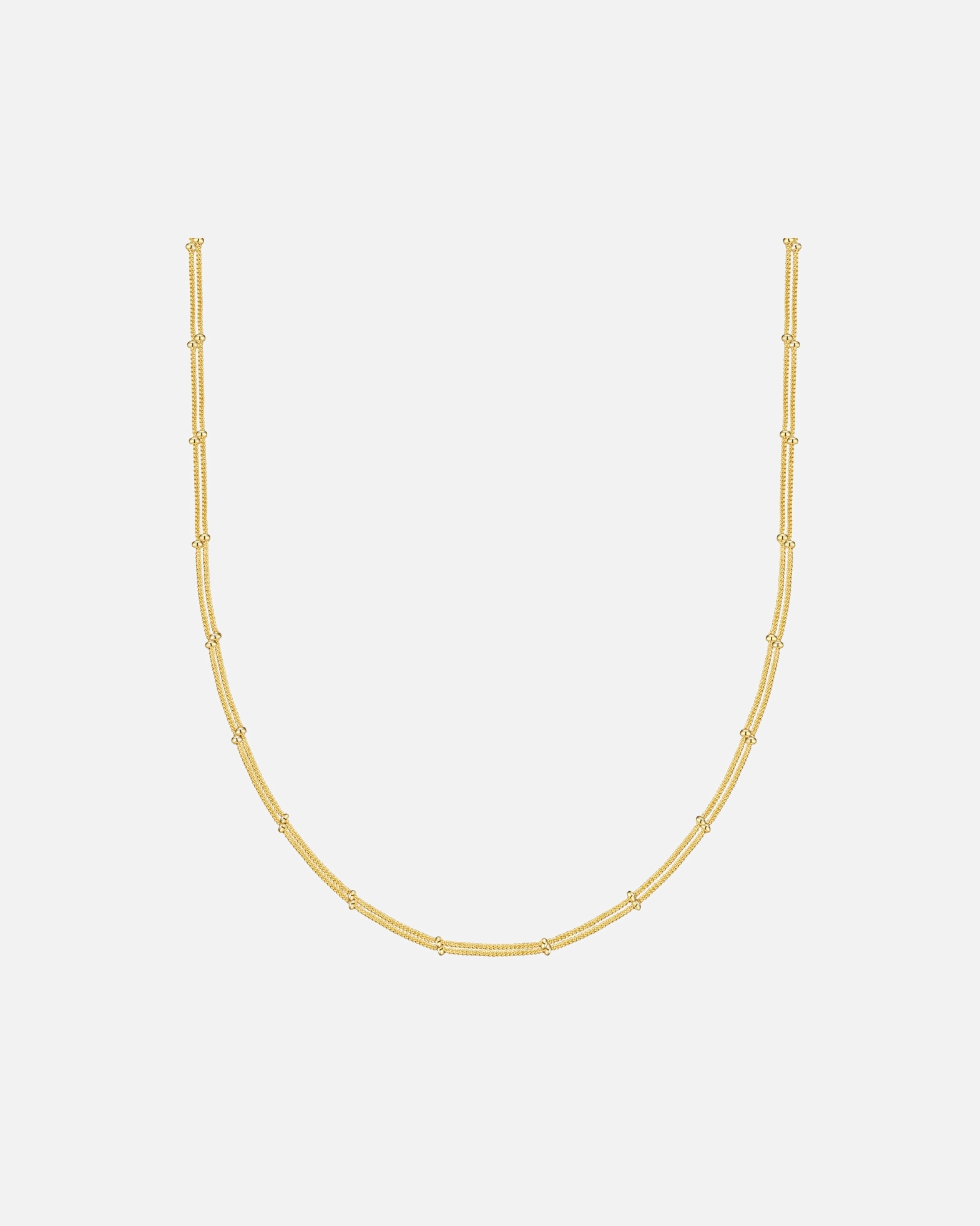 Collier pour Femme Glanzstücke München Collier en Argent Sterling en or jaune 40,0 cm Basiskette + 5,0 cm Verlängerung