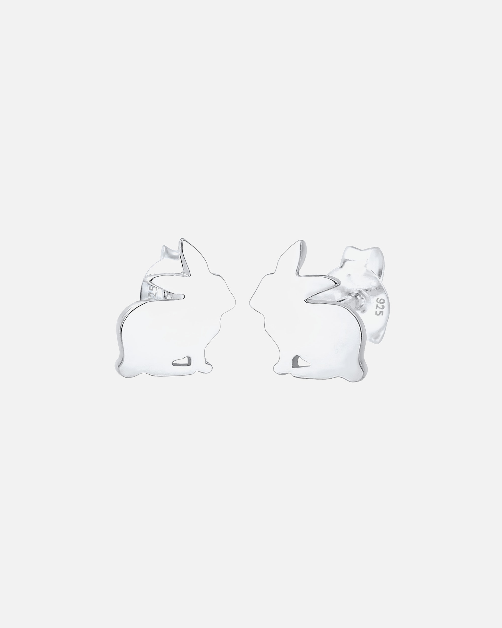 Boucles d'oreilles pour Femme Elli Lapin Animal Doux Boucles d'oreilles Enfants (925/1000) Argent silberfarben