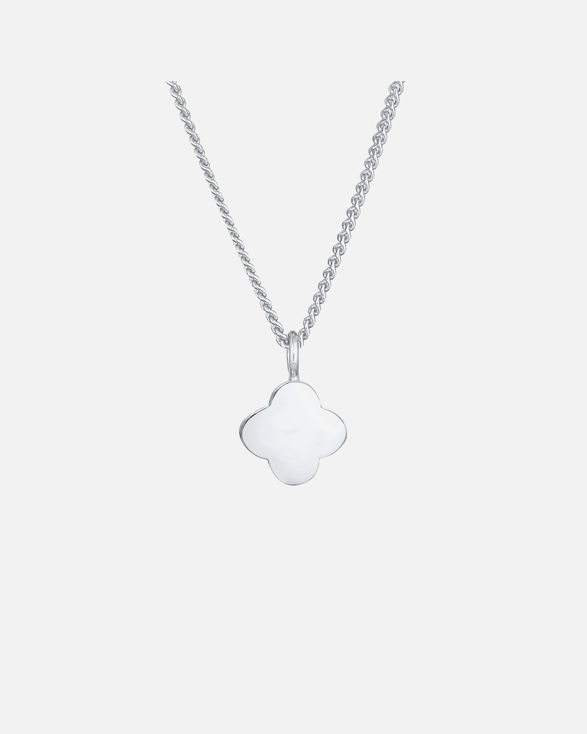 Collier pour Femme Elli Pendentif trèfle dame symbole de chance classique en argent sterling 925 silberfarben