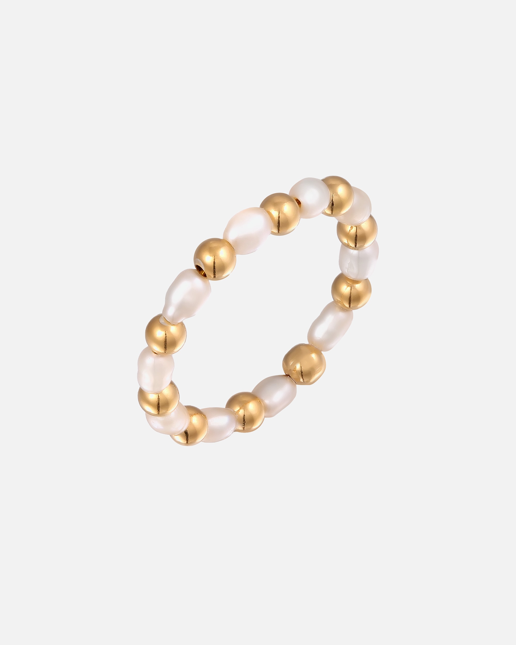Bague pour Femme Elli Collier Perles d'Eau Douce Été Plage Cuivre 56