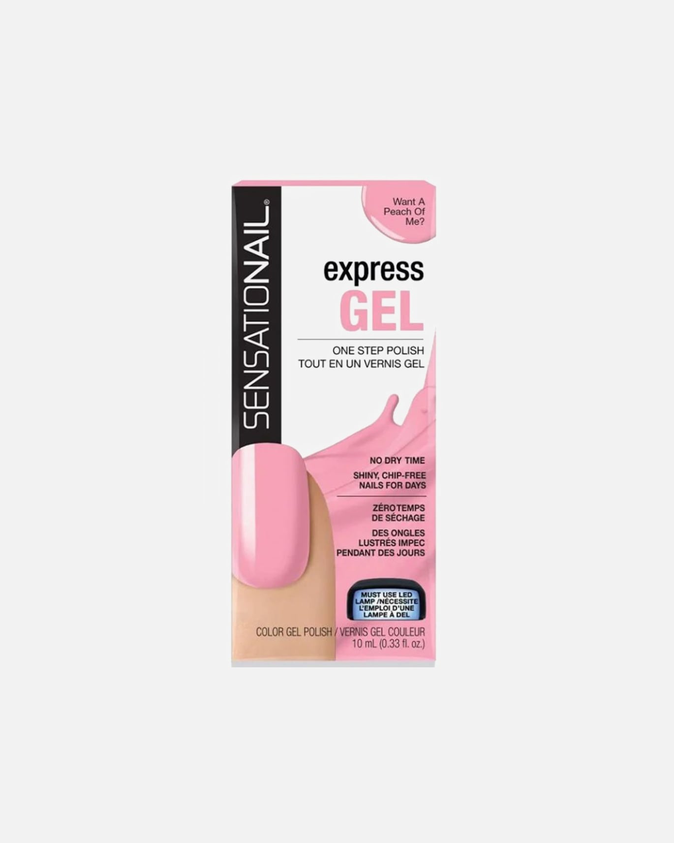 Vernis à ongles UV pour Unisexe Sensationail Default Brand Line Vernis Gel Express Semi-Permanent Want a Peach of Me