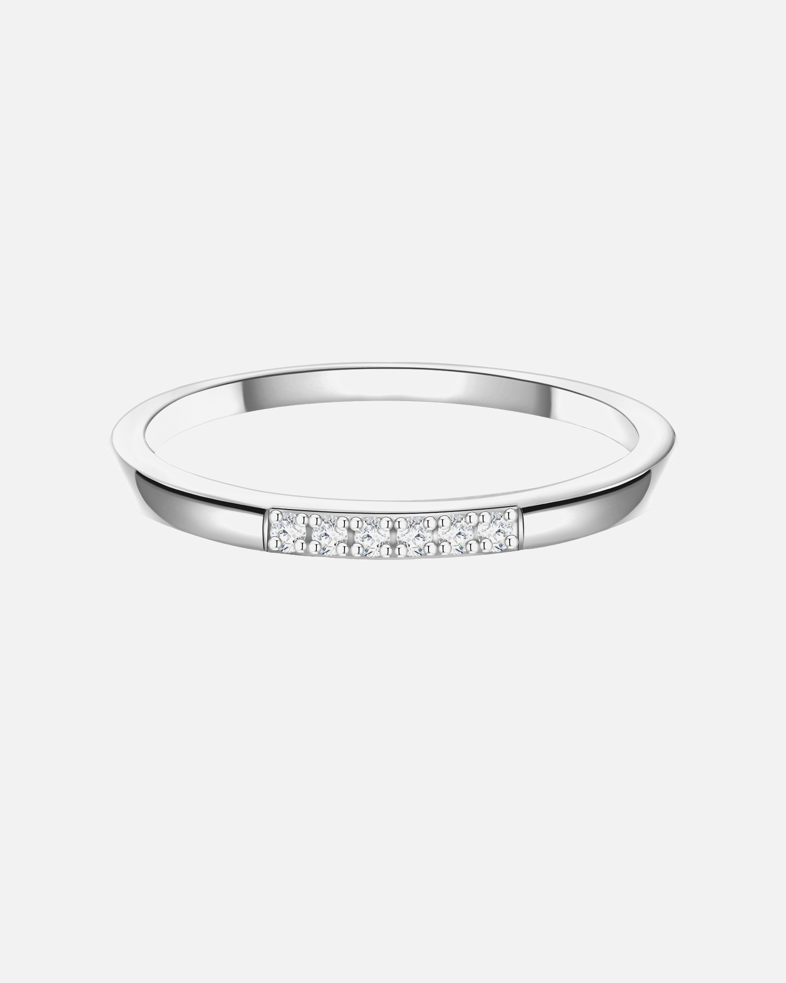 Bague pour Femme Glanzstücke München Bague en argent Argent sterling Oxyde de zirconium (CZ) en Argent 54