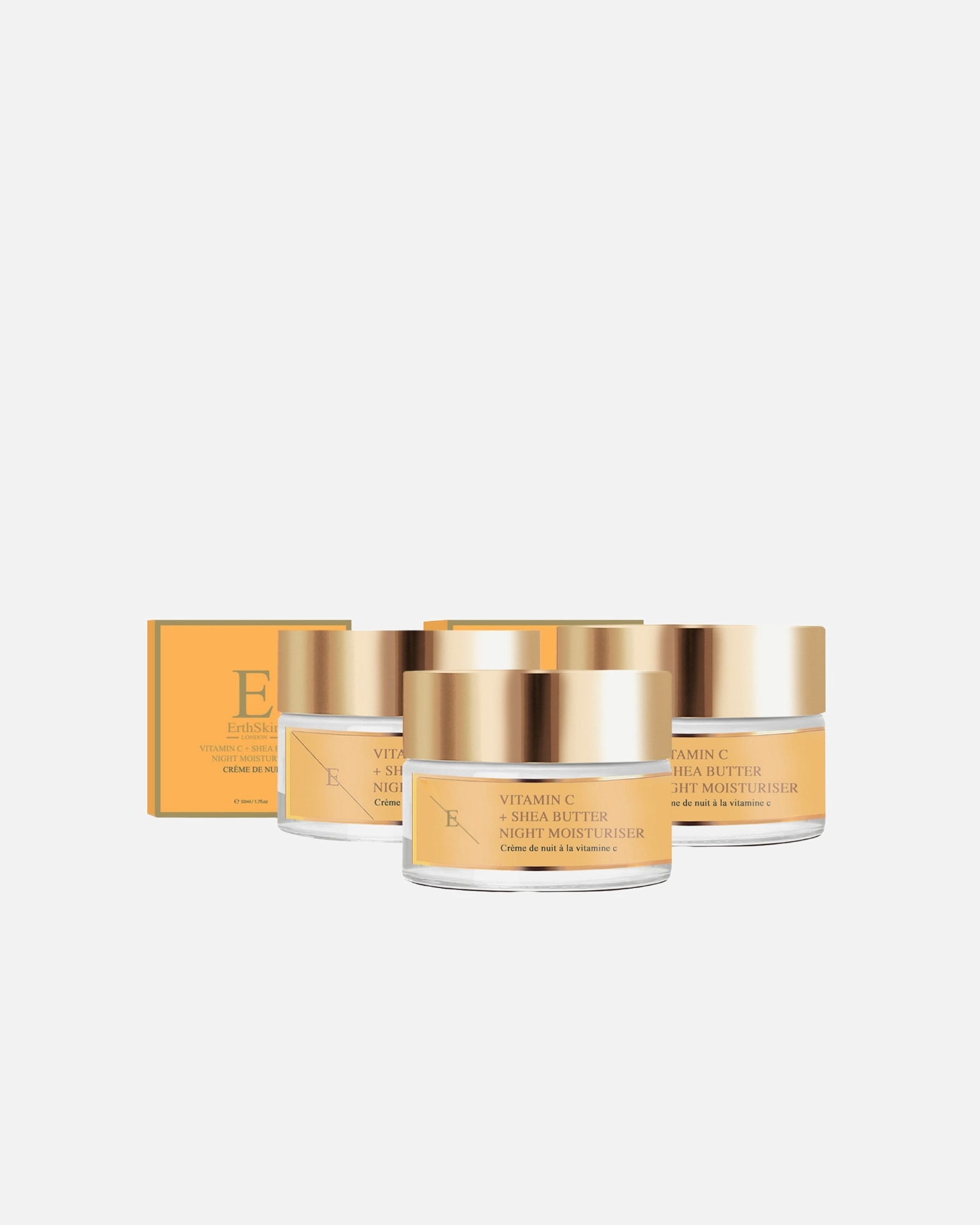 Crème de nuit pour Femme ErthSkin London Trio éclaircissant à la vitamine C 1 pièce