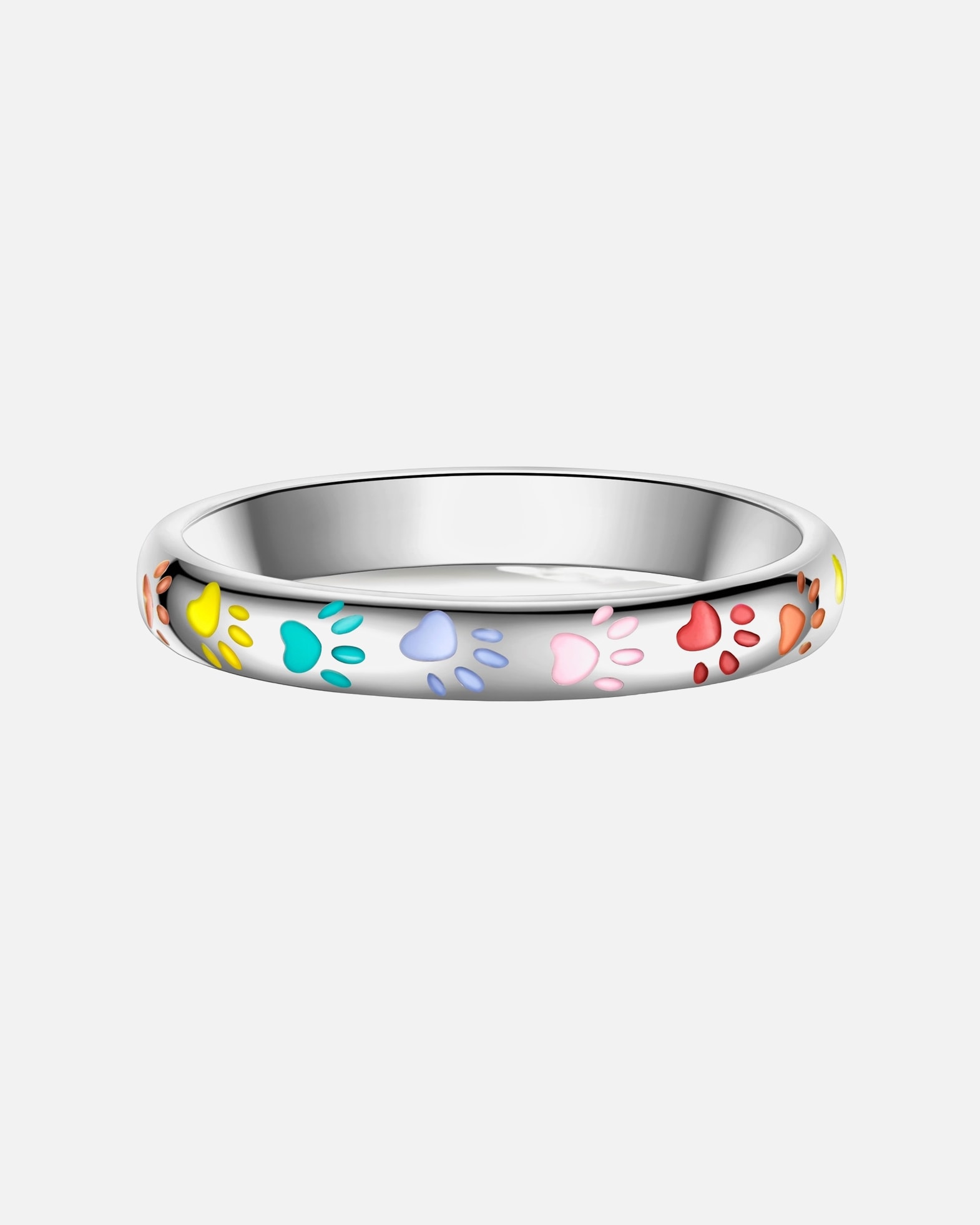 Bague pour Femme Rafaela Donata Bague Empreintes de pattes en Argent sterling en Argent 58