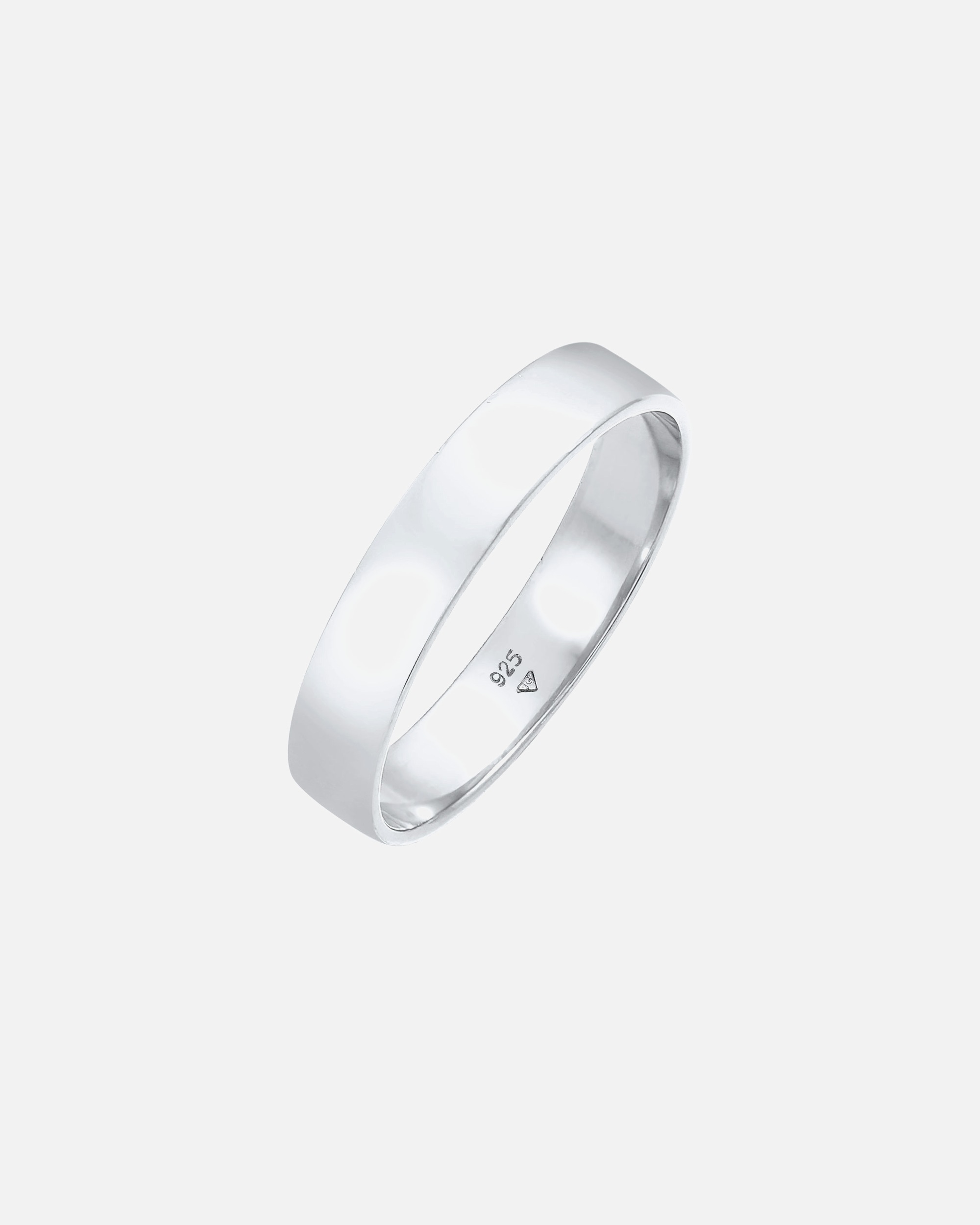 Bague pour Homme KUZZOI Bague pour homme - Amitié minimale de base en argent sterling 925 64