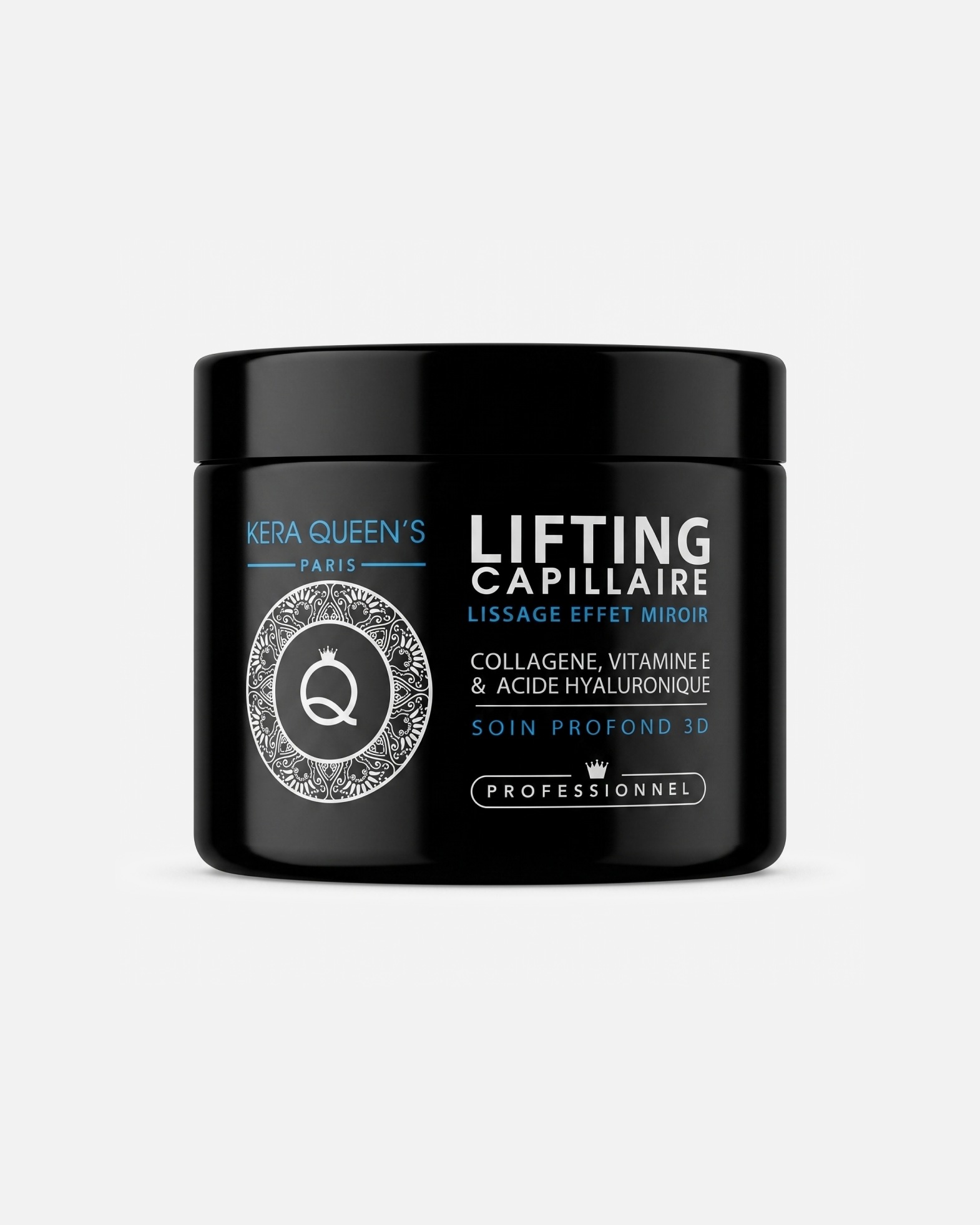 Masque capillaire pour Unisexe Kera Queen's Default Brand Line Masque Lifting Capillaire effet Mirroire Collagene Vitamine E & Acide Hyaluronique Masque Lifting Capillaire effet Mirroire Collagene Vitamine E & Acide Hyaluronique - 500 ml
