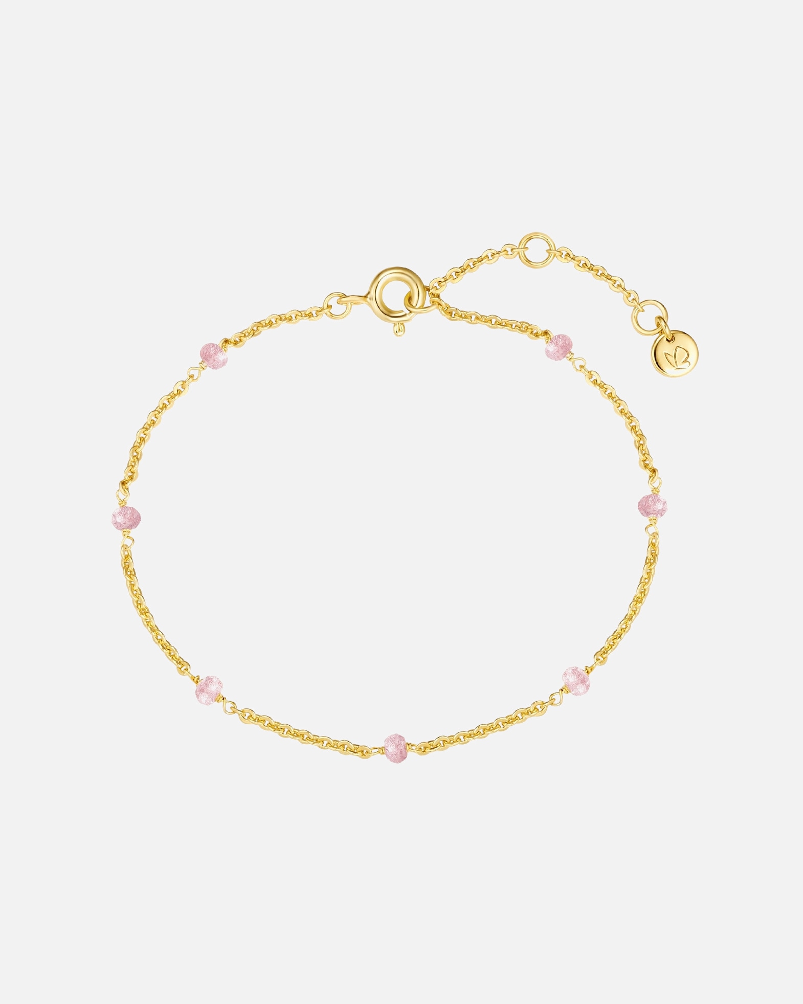 Bracelet pour Femme Glanzstücke München Bracelet en Argent sterling en Or jaune Longueur de base 17,0 + rallonge 3,0 cm